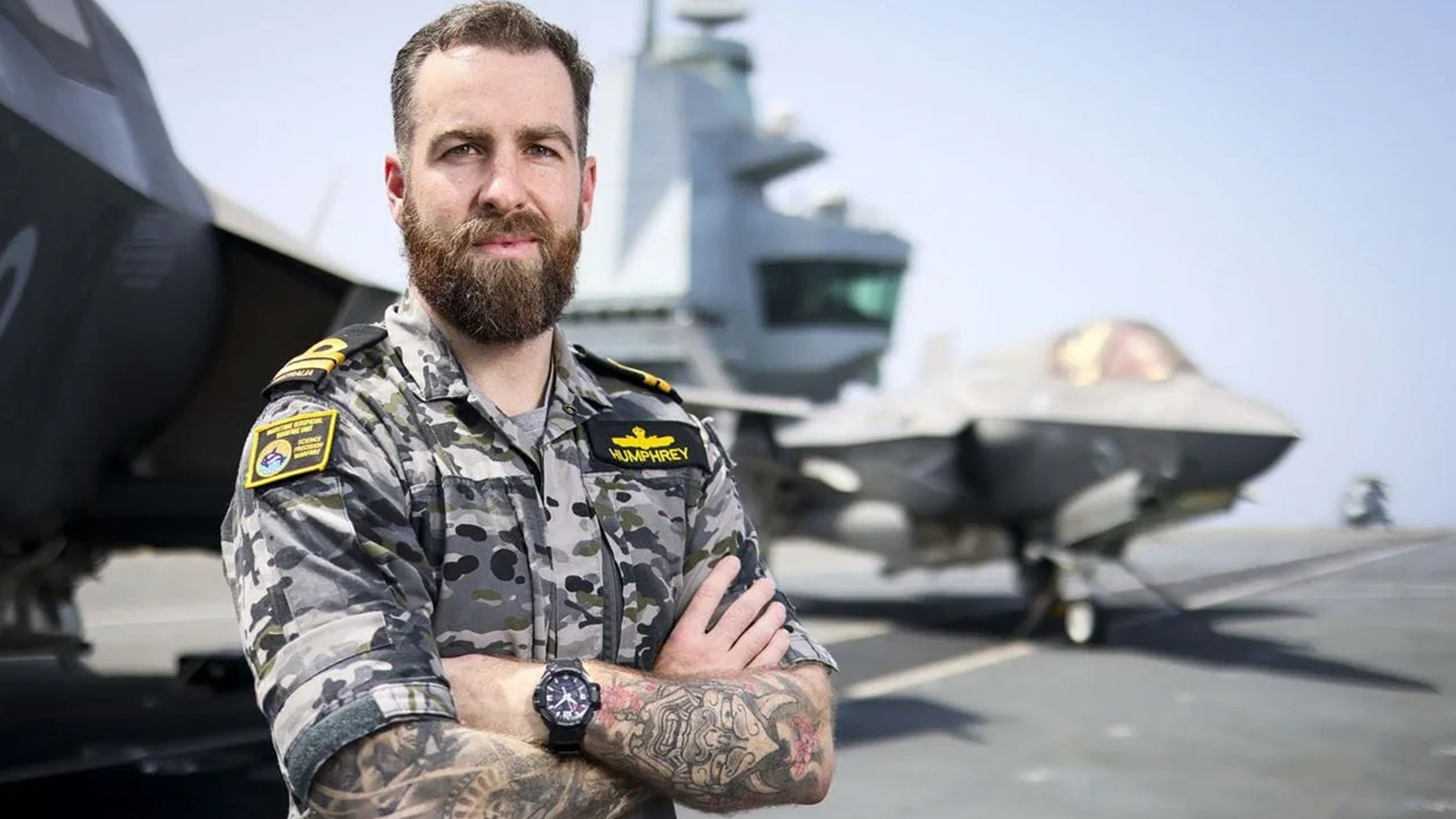Liam's formal title in the iRAN is maritime geospatial officer - but basically he's a weatherman