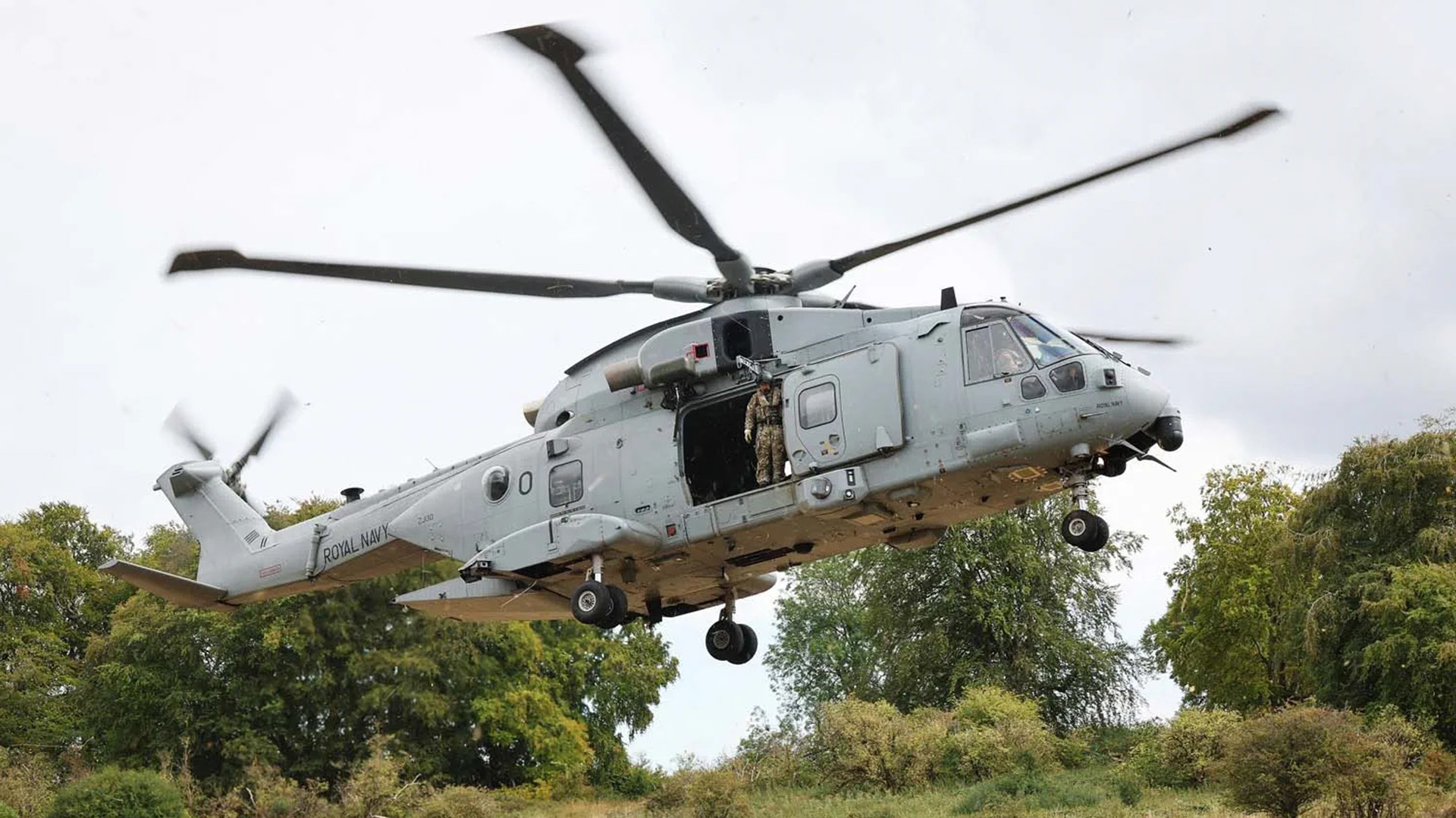 Personnel worked day and night to find, send back, and locate safe spaces for these helicopters to refuel (Picture: Royal Navy)