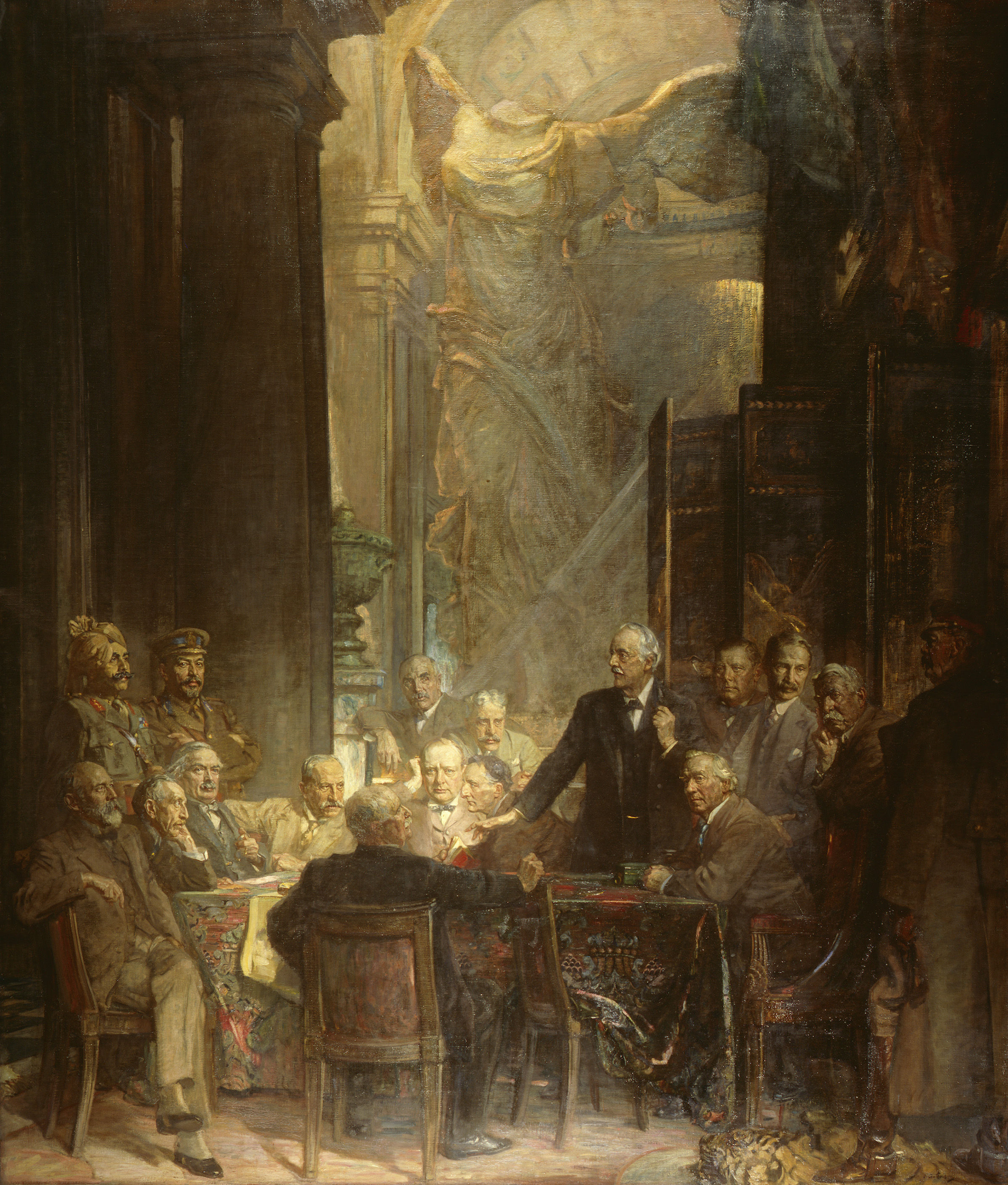 National Portrait Gallery of Statesmen of World War 1, a painting by Sir James Guthrie dated 1924-1930