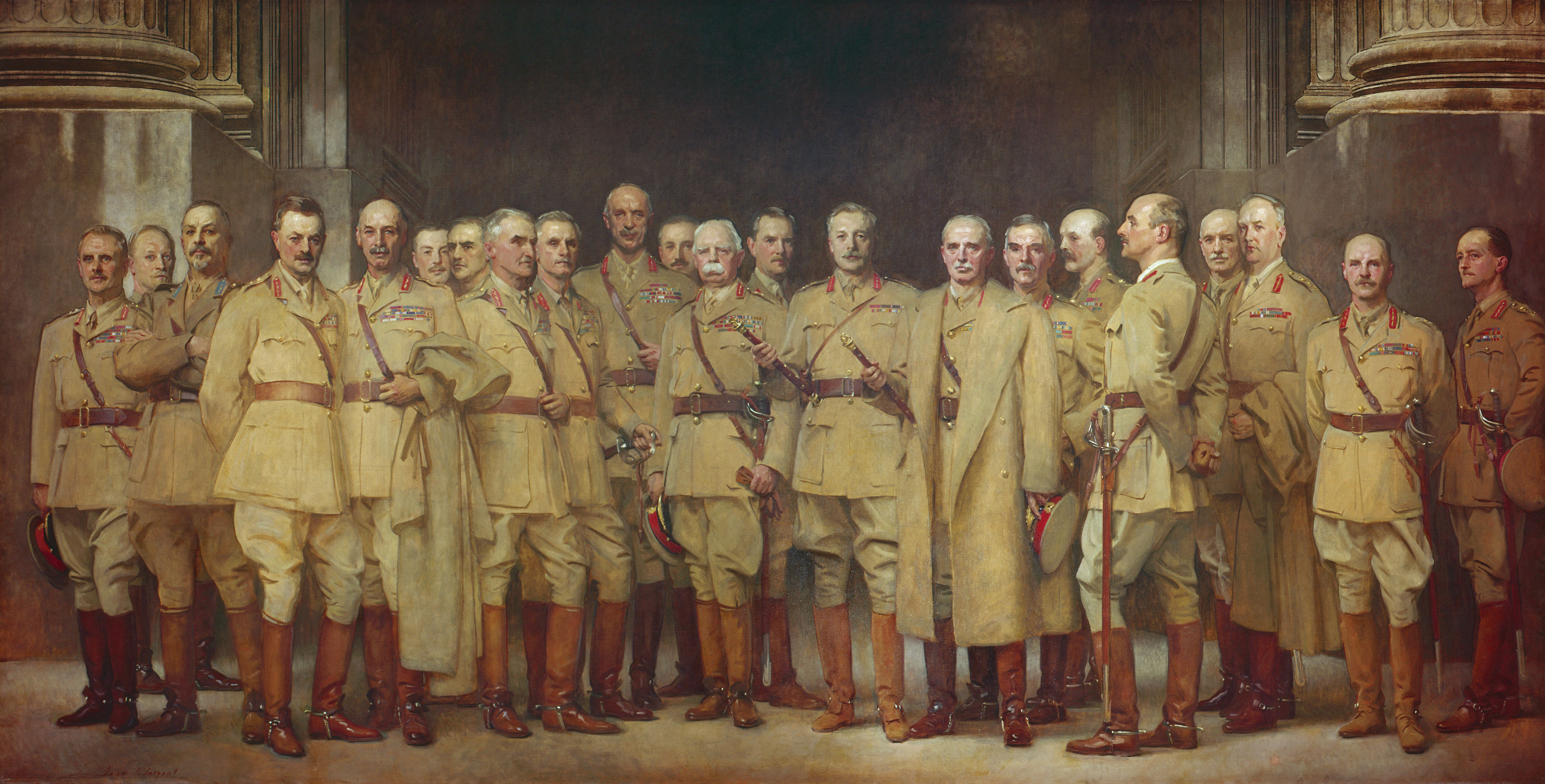 National Portrait Gallery, General Officers of World War 1, painting by John Singer Sargent