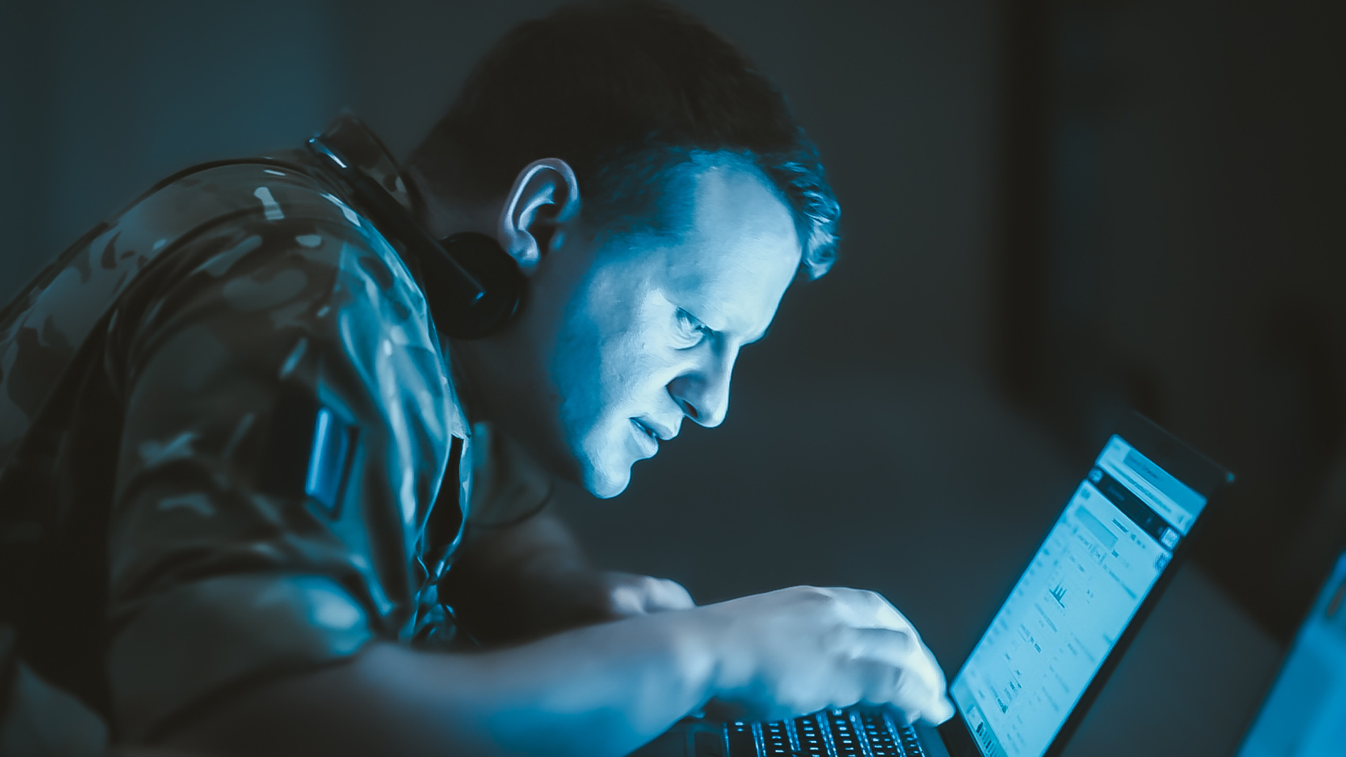 Dealing with the various scenarios demanded massive amounts of concentration, as this RAF cyber specialist demonstrates