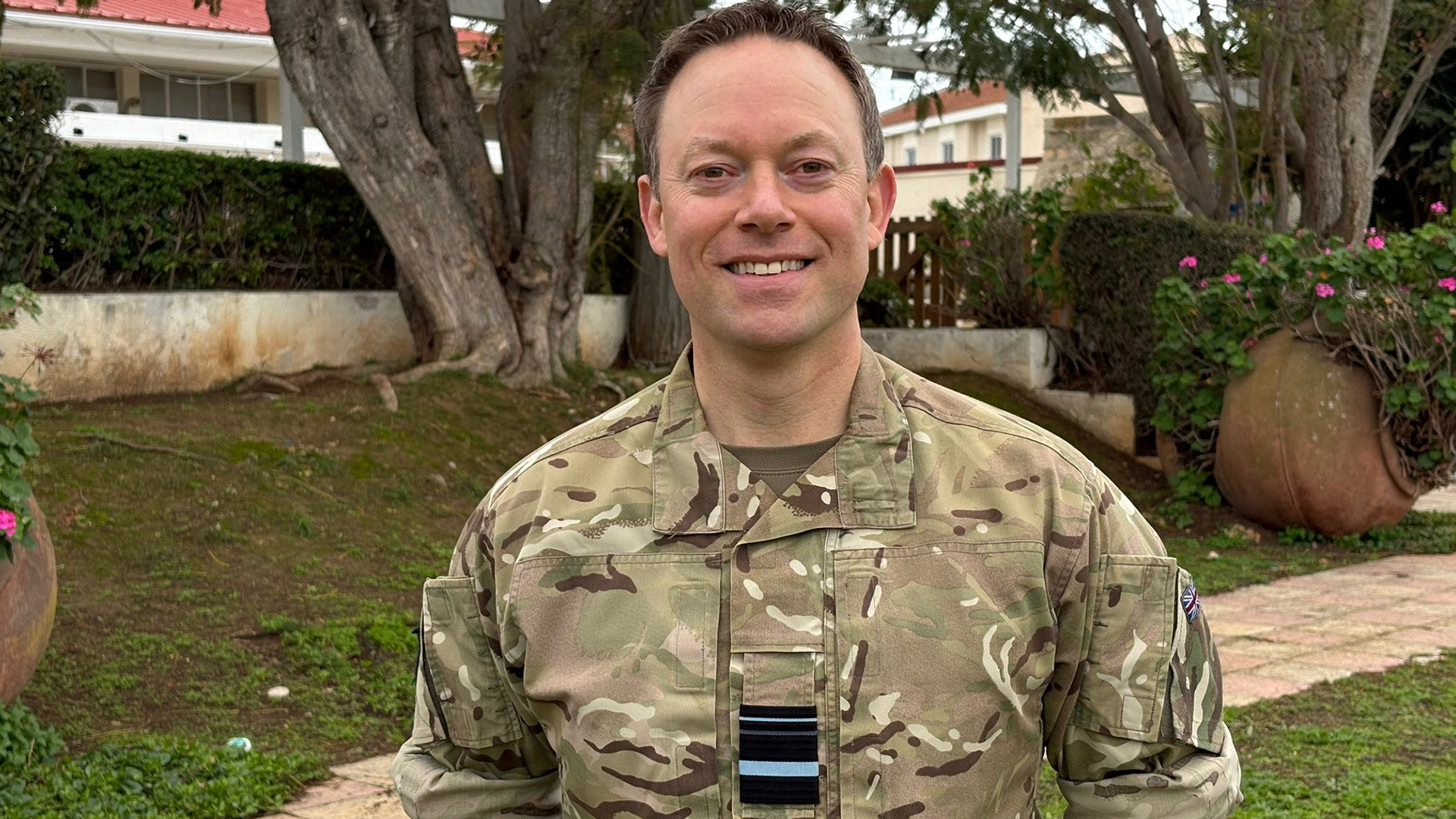 Air Vice Marshal Jackson used his visit to ensure the personnel living at working at the base are well supported