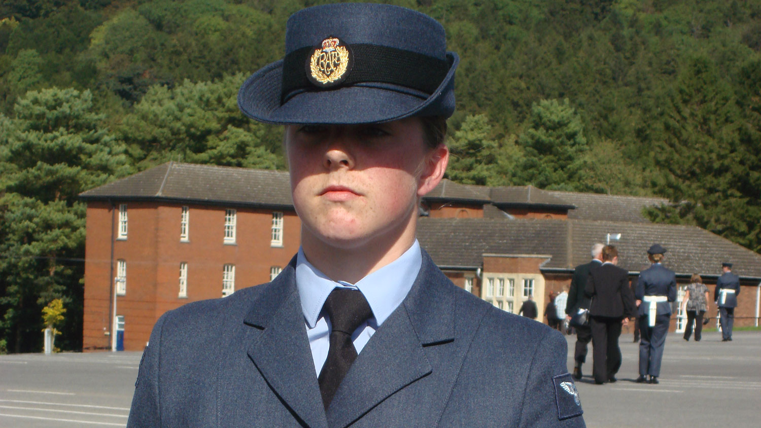 170226 RAF veteran Rach Williamson pictured at an RAF Halton parade CREDIT Rach Williamson