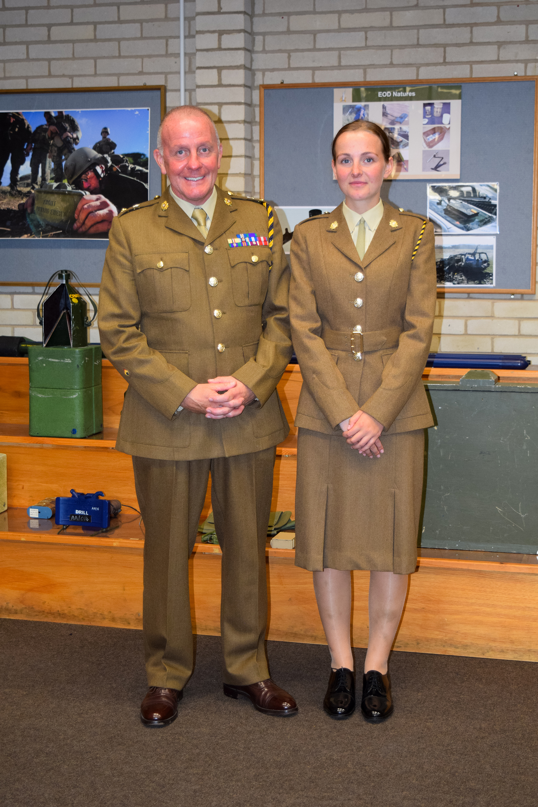 Lt Col Heakin and Pte Heakin CREDIT Crown Copyright