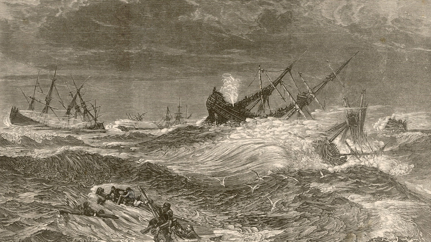 The 'Great Storm' of 1703 caused huge loss of life and caused many ships to sink