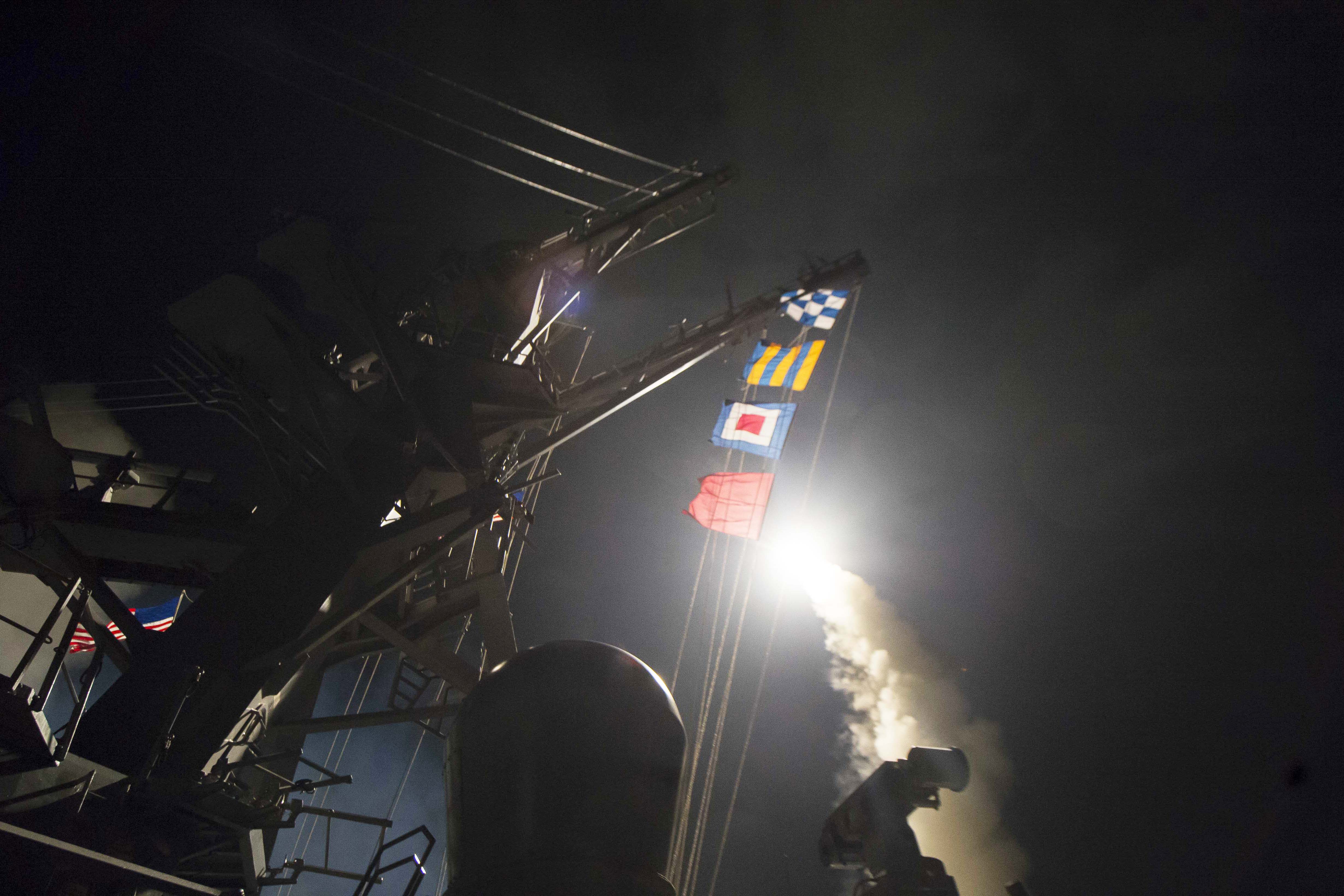 Tomahawk Fired From US Ship