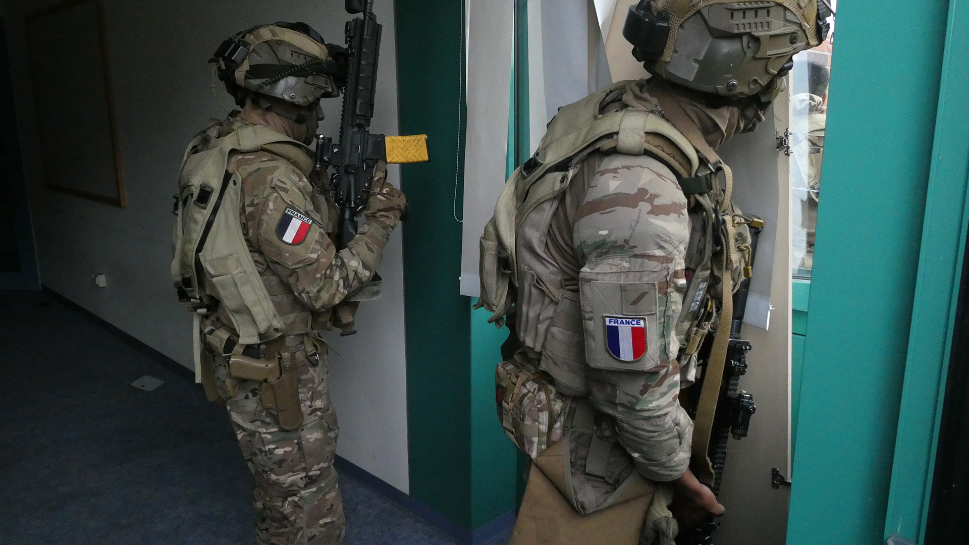 French Foreign Legion personnel, who come all around the world, provided aggression (Picture: BFBS)