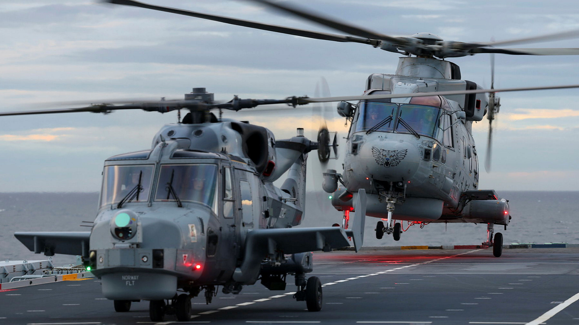 F-35s aren't the only teeth HMS Prince of Wales can bare as she also carries a sub-hunting Merlin Mk2 and a Wildcat, armed with Martlet multi-role missiles (Picture: MOD)