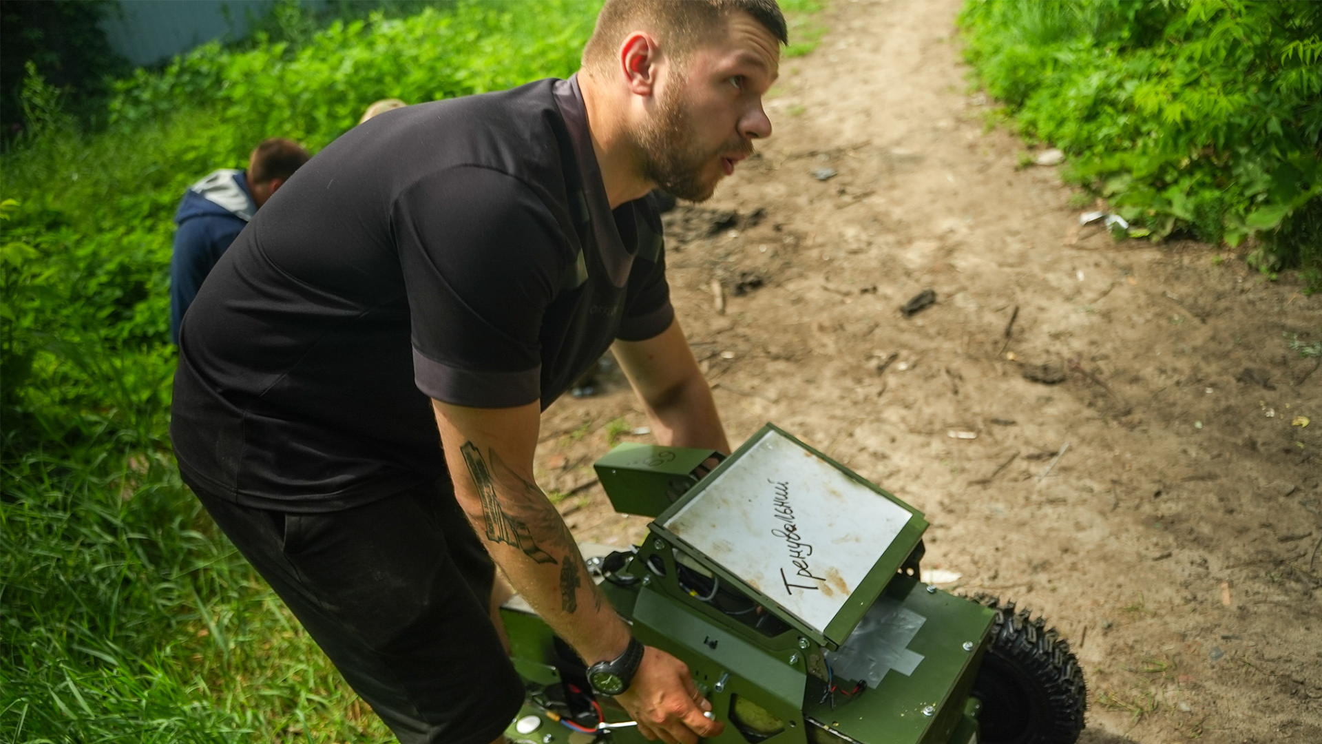 High-production, domestic kamikaze robots like Spextr are powerful but attritable, causing damage to Russian units without costing Ukrainian lives (Picture: BFBS)