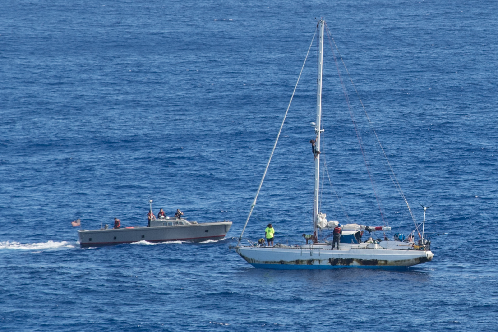 US Navy Rescue  Pacific Ocean