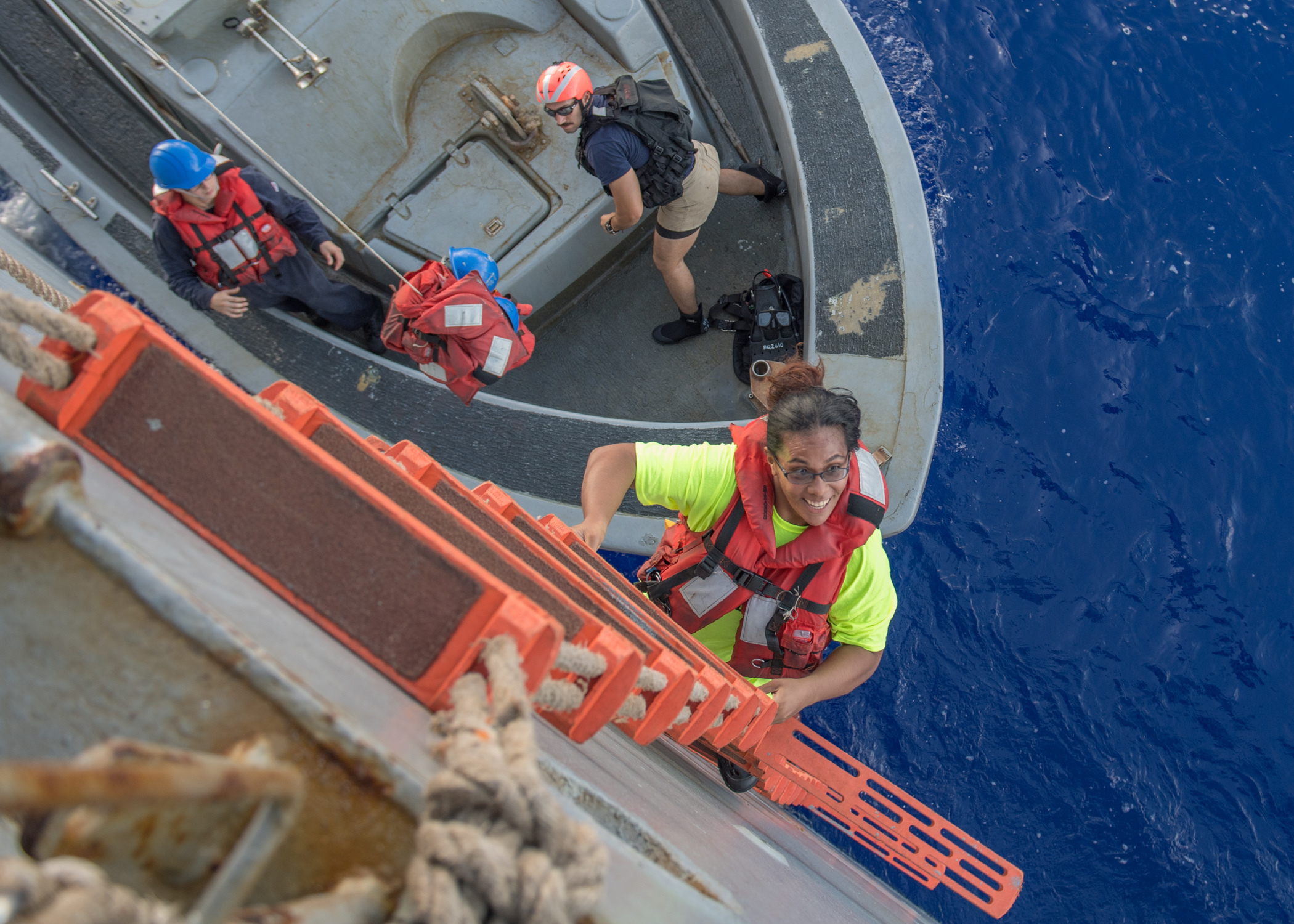 US Navy Rescue Tasha Fuiaba Pacific Ocean
