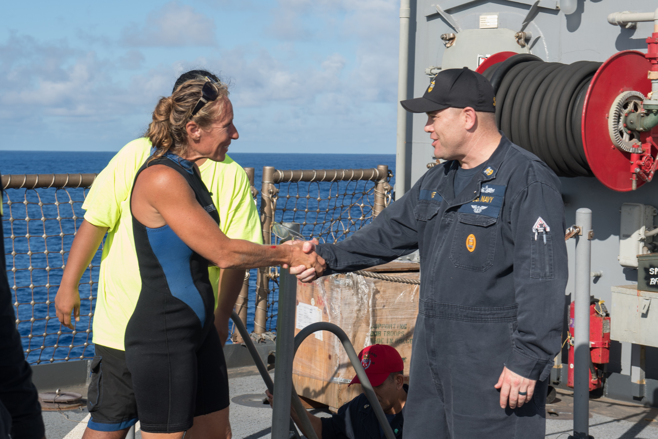 US Navy Rescue  Pacific Ocean