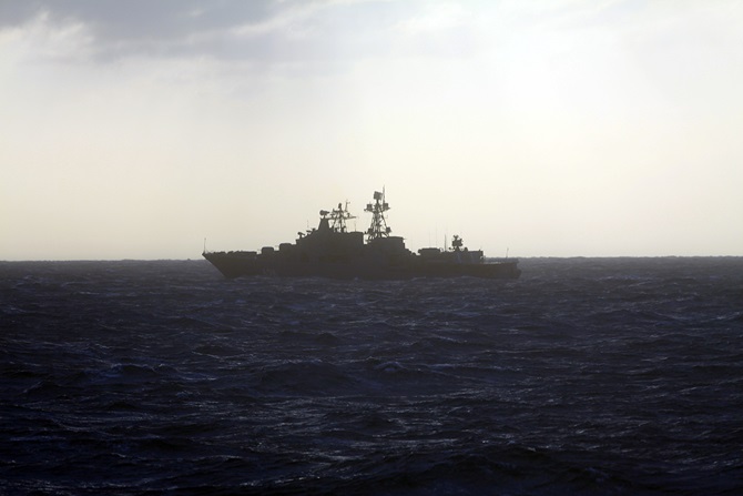 HMS Somerset Shadows Vice Admiral Kulakov