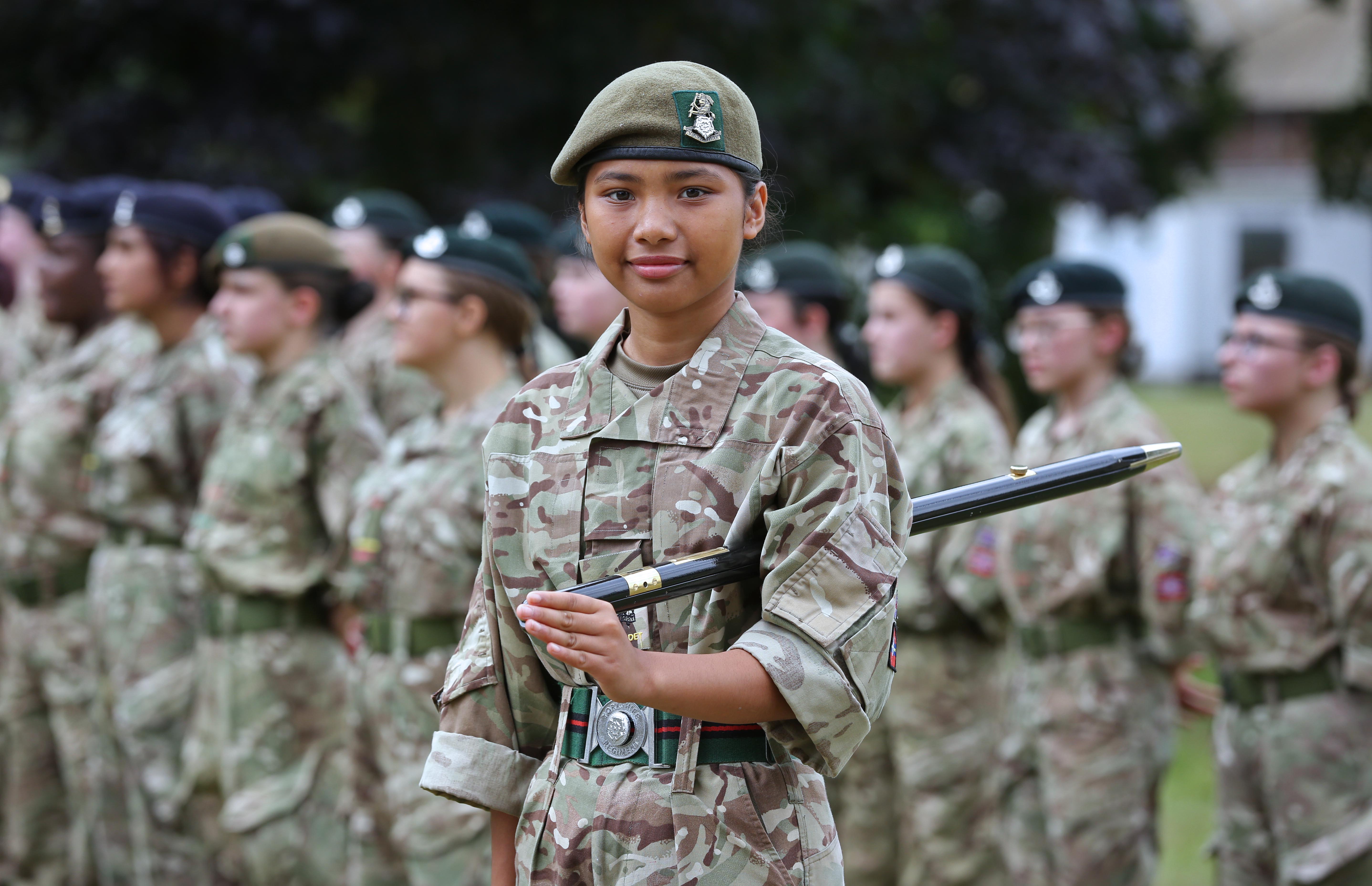 18-year-old Staff Cadet Ashanti Mai Holden was appointed Regimental Sergeant Major of Yorkshire Army Cadet Force