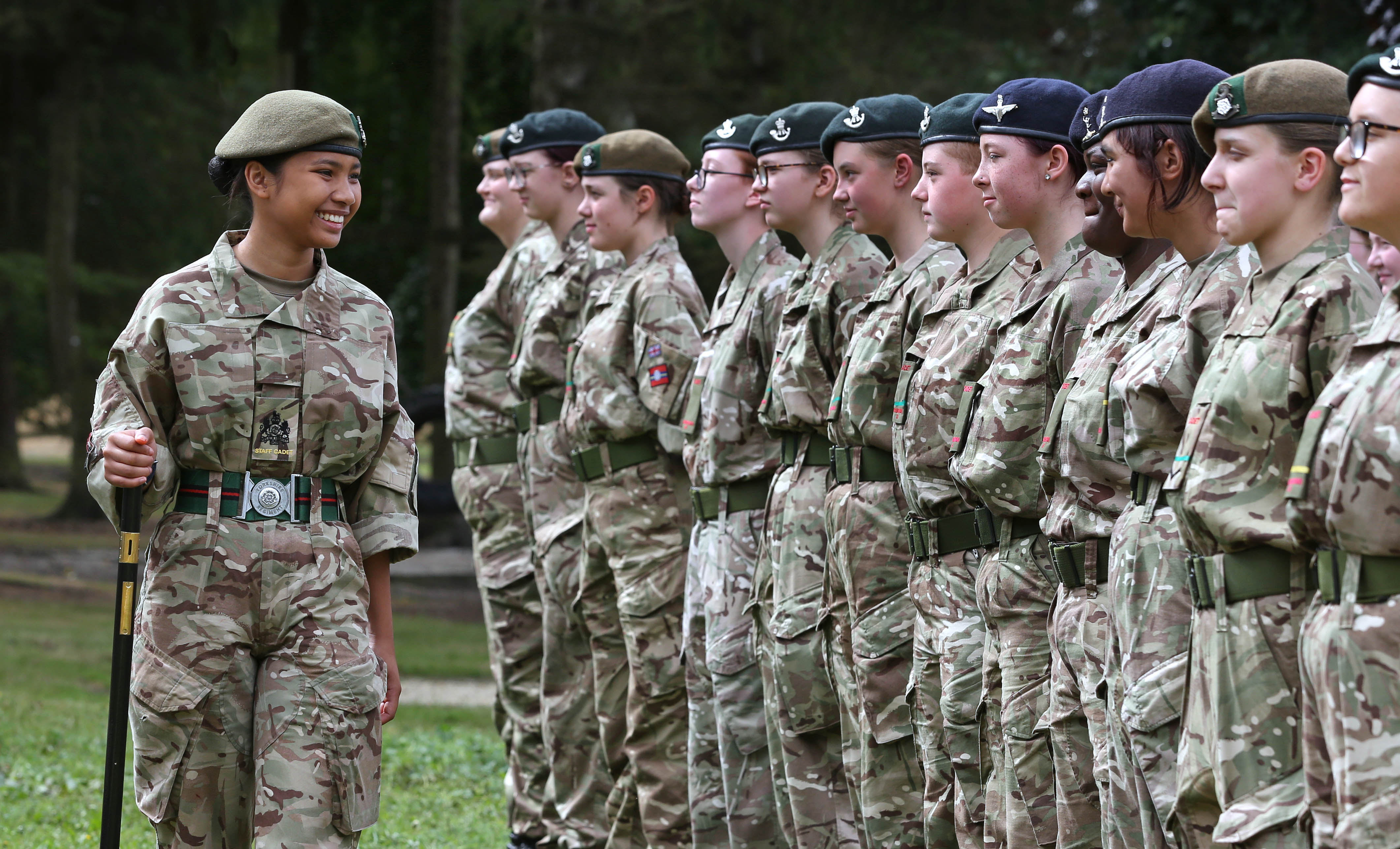18-year-old Staff Cadet Ashanti Mai Holden, appointed Regimental Sergeant Major of Yorkshire Army