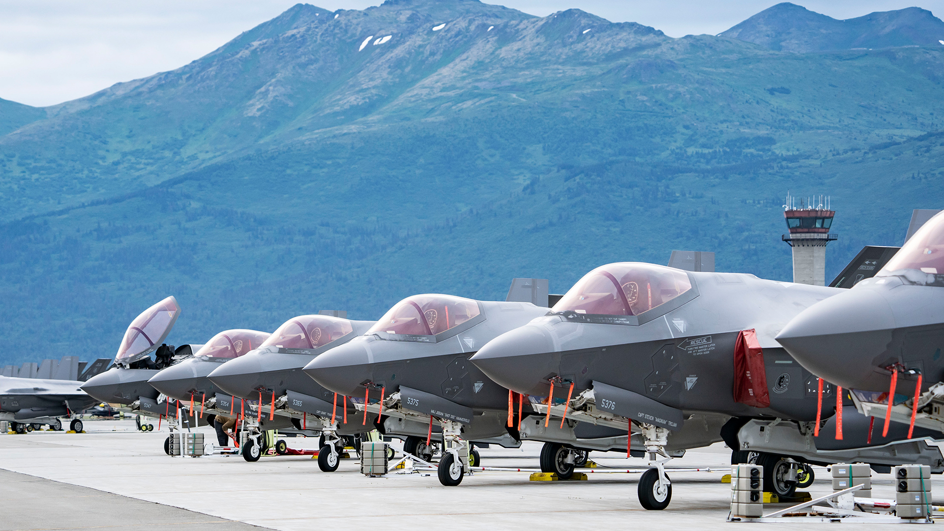 In addition to the fleet of F-35As, Eielson Air Force Base is home to F-16 Fighting Falcons and KC-135 Stratotankers