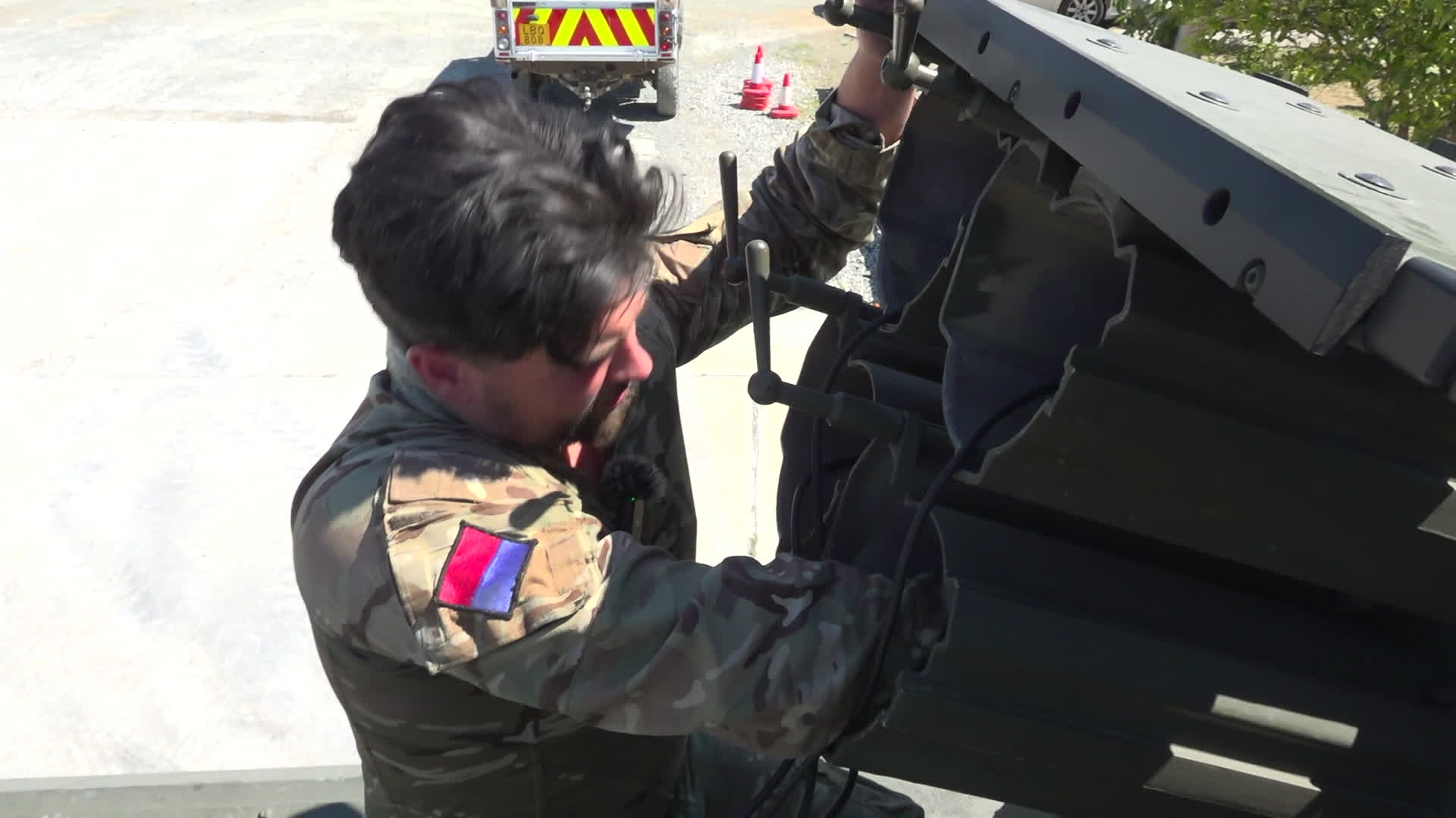 The Stormer can engage targets with both Starstreak and Lightweight Multirole Missiles, but either way each launch tube is checked regularly to make sure it's ready to fire when needed (Picture: BFBS)