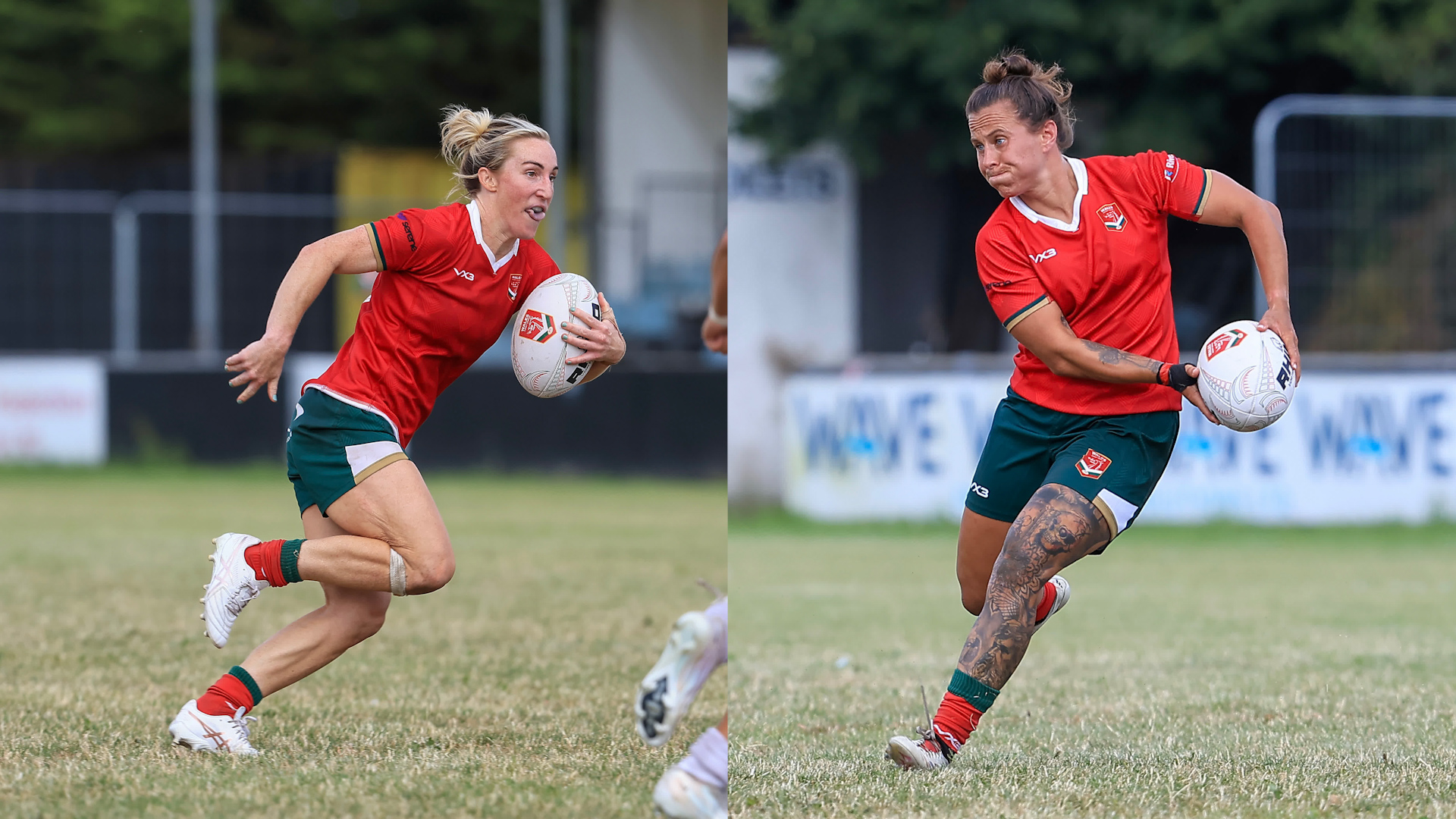 18072026 Bethan Dainton Jade Mullen split for Wales rugby league Credit Geraint Wyn Nicholas