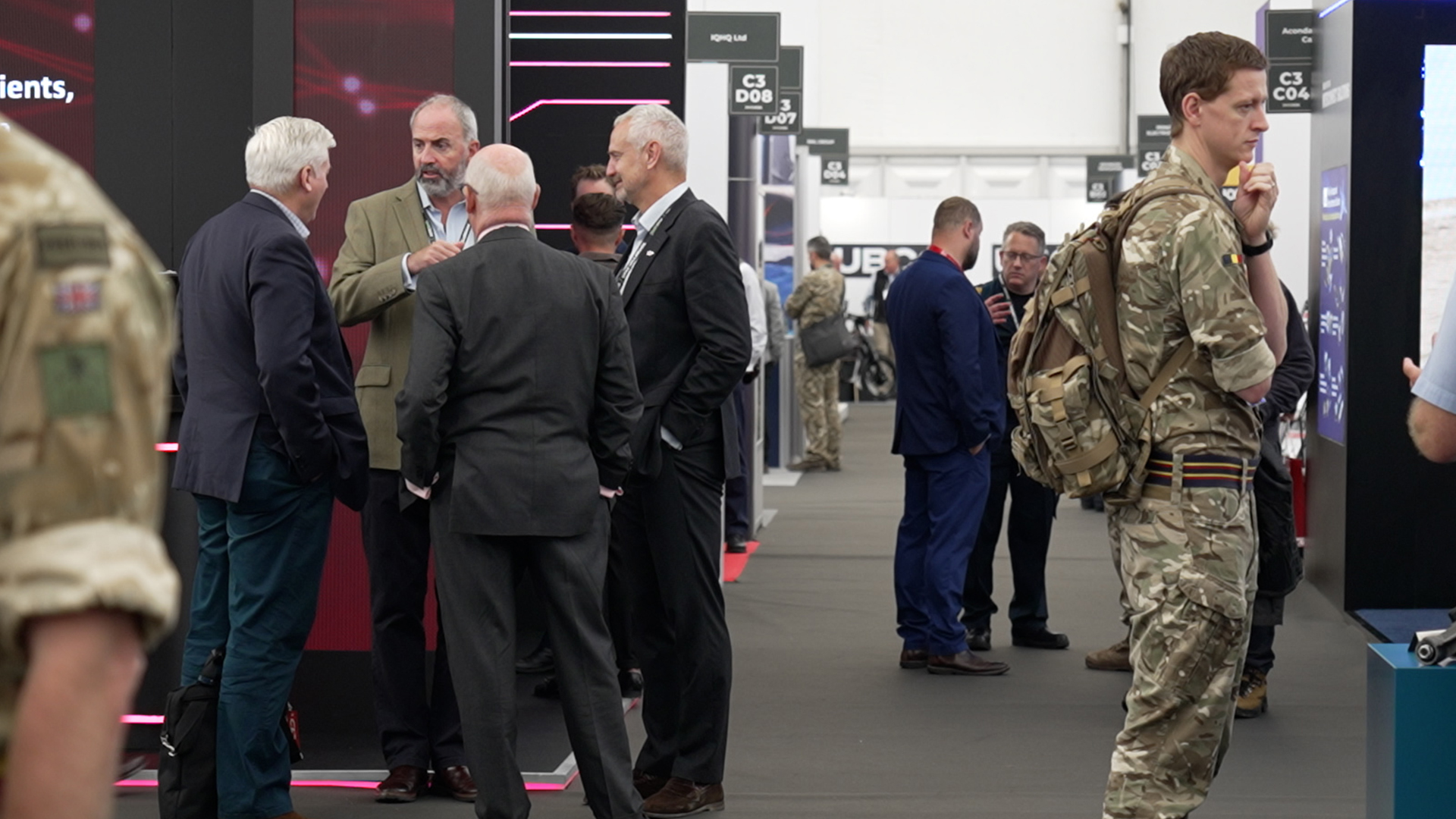 The attendees in the concept area came from both the defence industry and the Army, as witnessed by this REME soldier (Picture: BFBS)