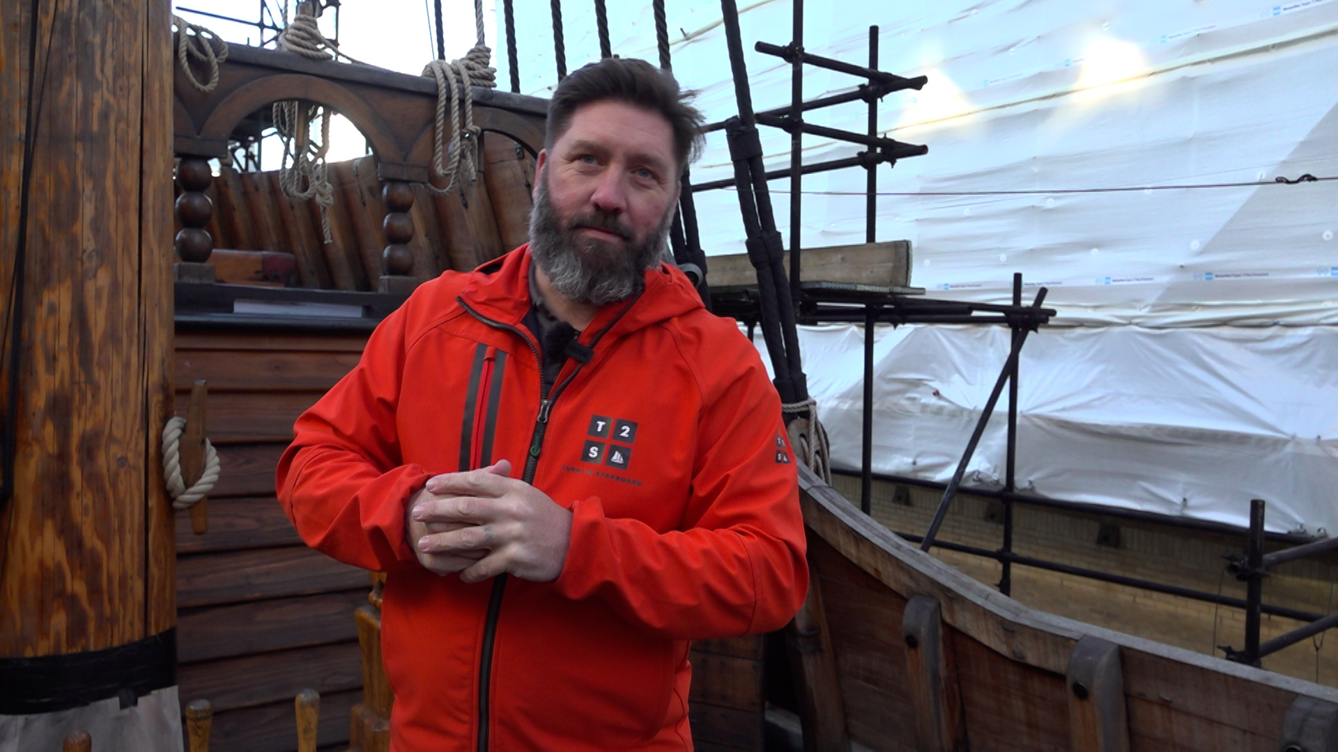 Dan Fielding, who served in the Royal Marines, found solace through sailing, and will be among the crews taking Pellew and Spirit of Falmouth round the UK