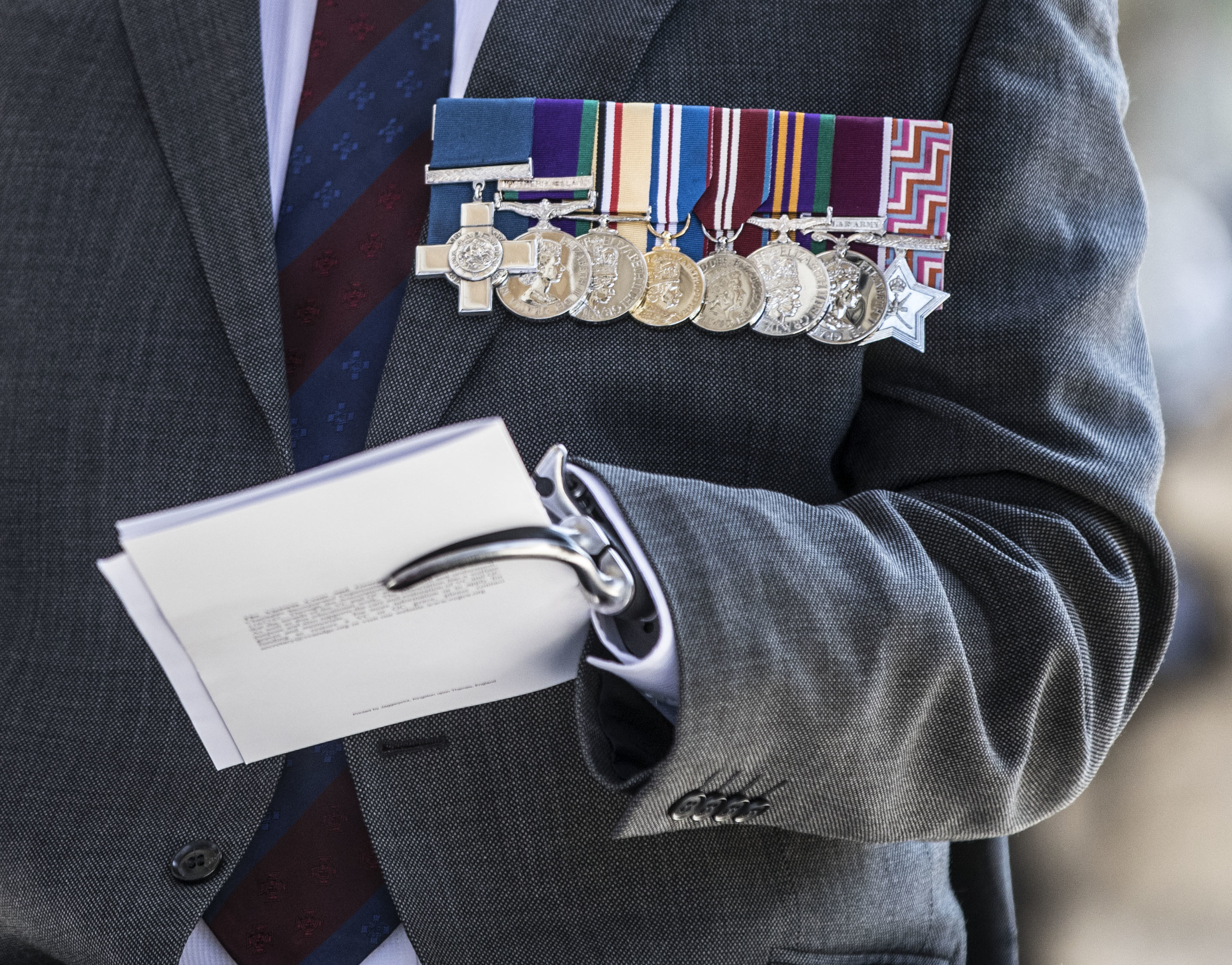 Major Peter Norton GC, who lost an arm and a leg while leading an EOD team in Iraq in 2005 (Image: PA)