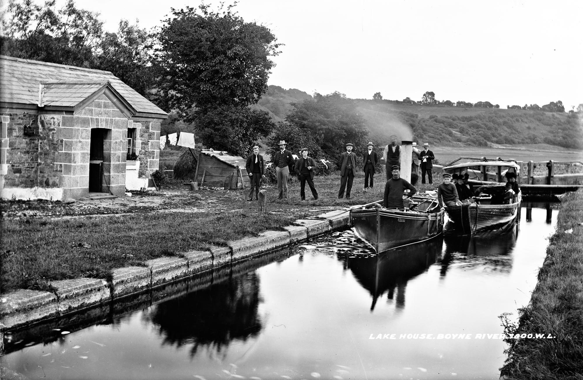 1865 - 1914 Boyne Valley Lake House, Boyne Valley, Co. Louth near Rossnaree by National Library of Ireland