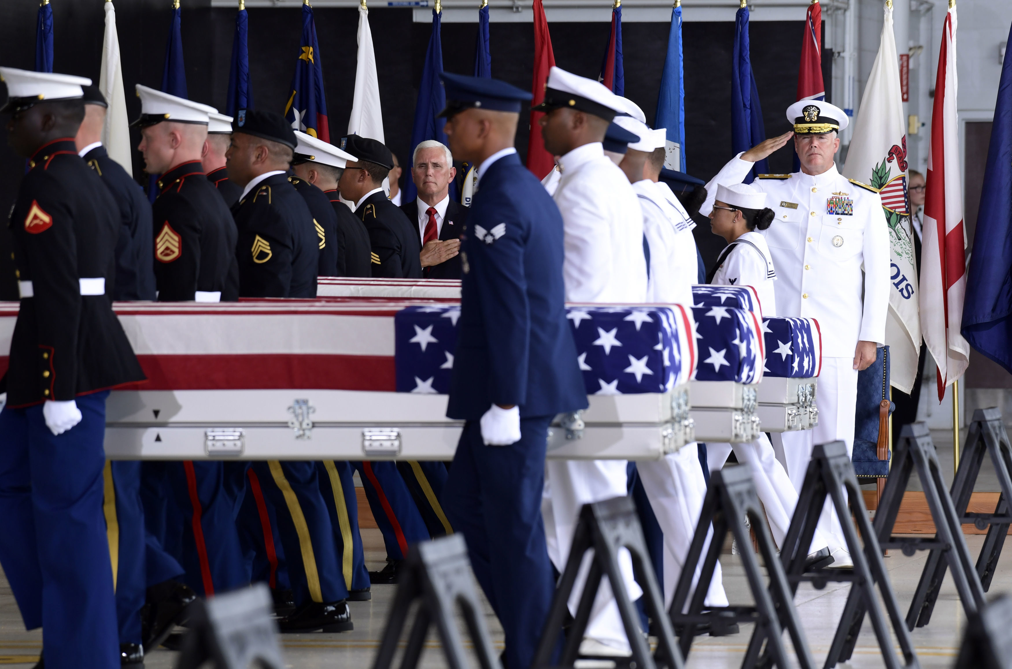 US Korean War Remains Mike Pence