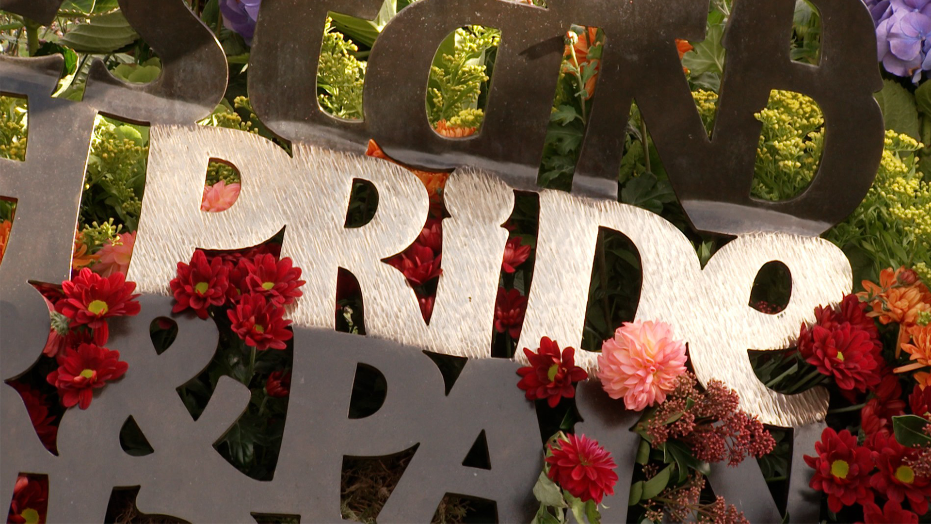  Pride sign from LGBTQ memorial event 