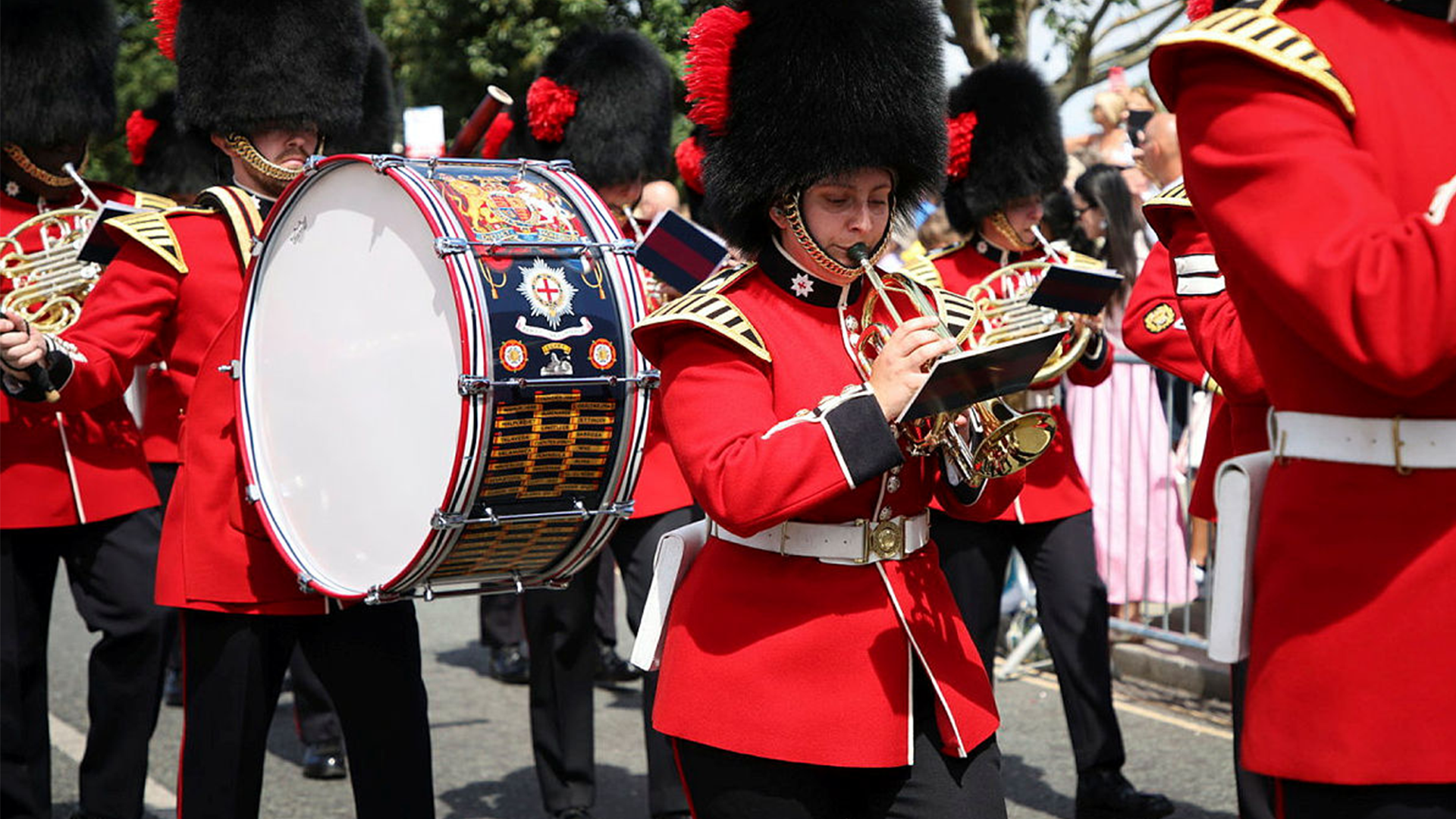 Marching band in 2025 on Armed Forces Day