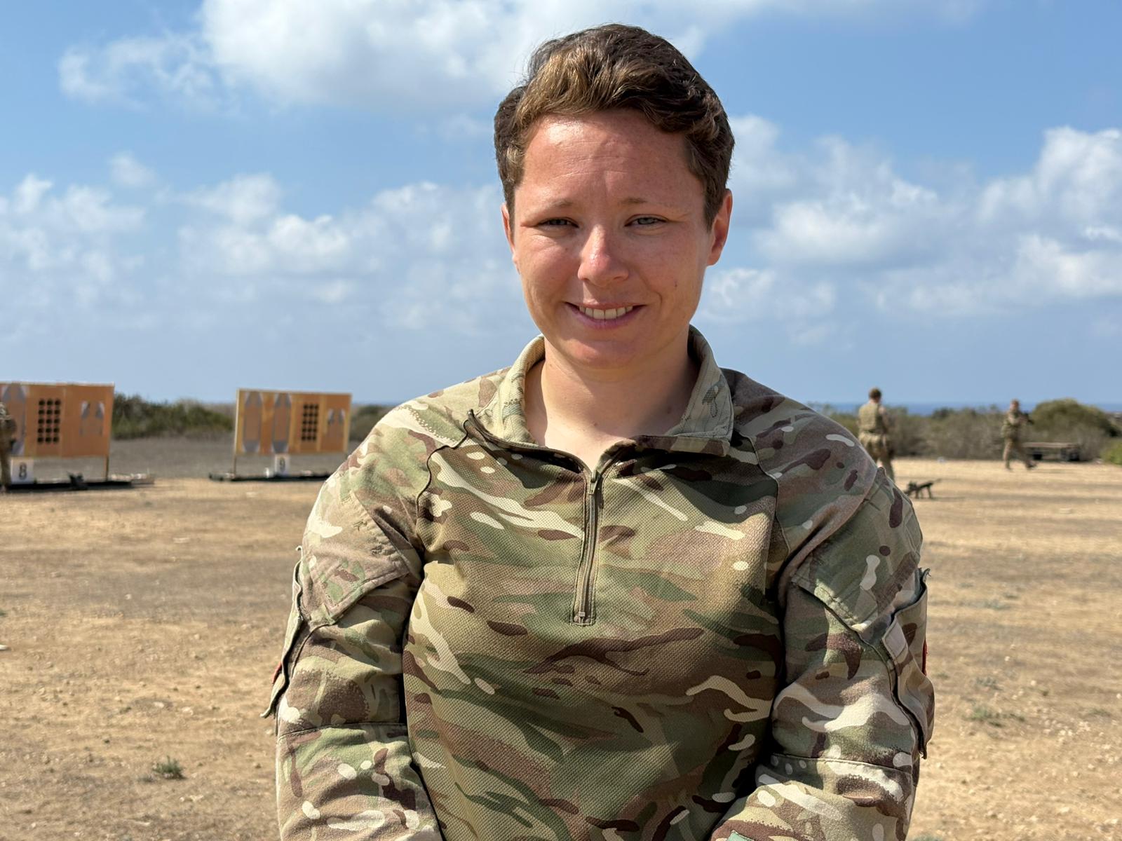 Sgt Maxine Cromby was shooting with an all-female British Army Combat Shooting Team