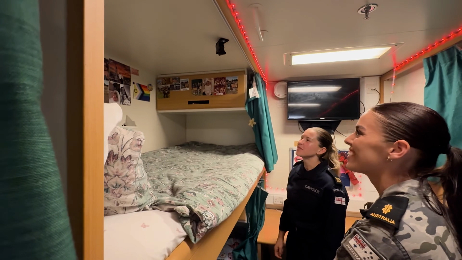 Accommodation on board HMS Prince of Wales is well laid out and comparatively spacious