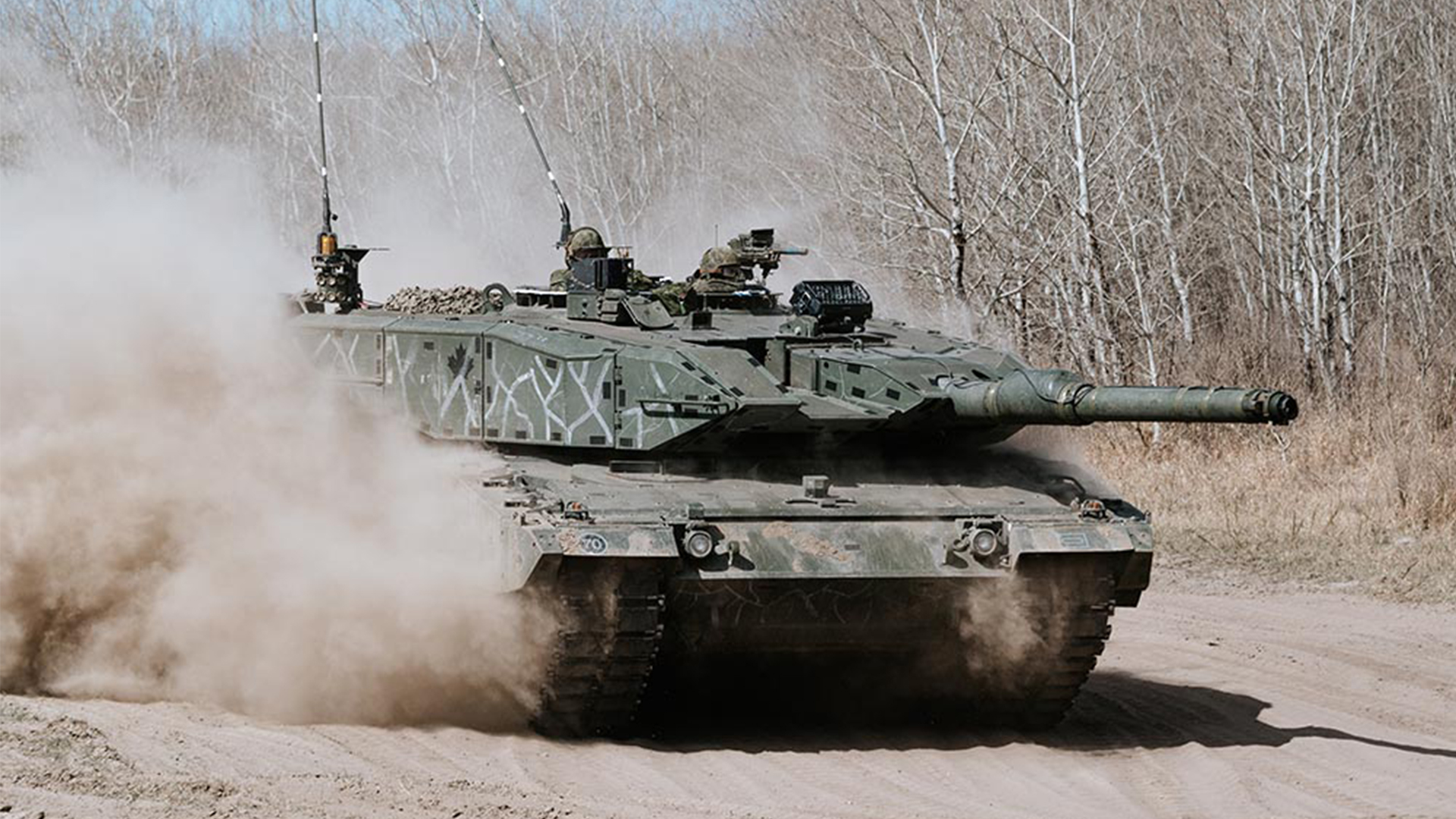 Maple Resolve was very much a combined arms affair, with Leopard 2s from Lord Strathcona's Horse (Royal Canadians) taking part in the 2021 exercise (Picture: Canadian armed forces)