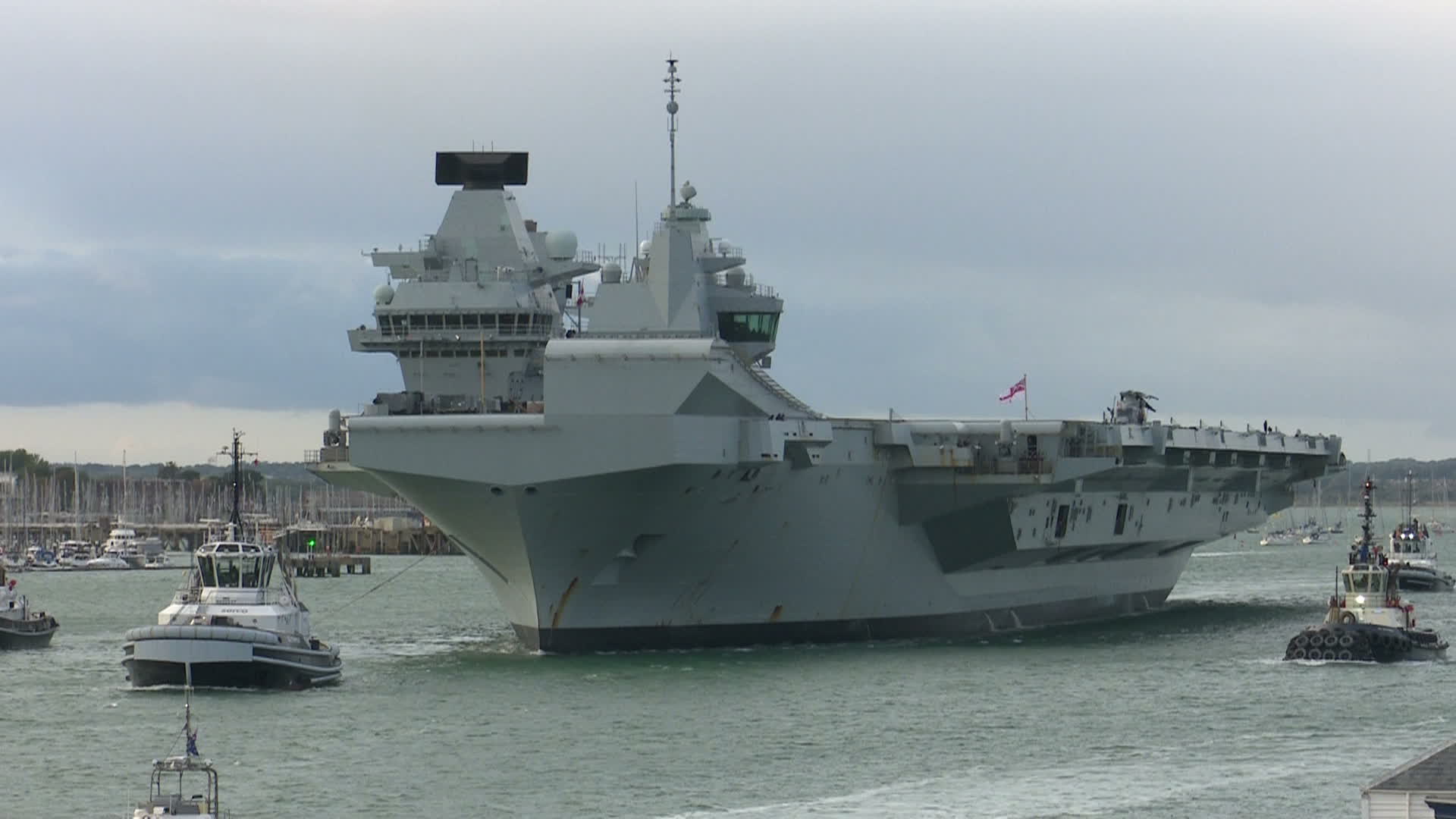 HMS Prince of Wales leaves Portsmouth for Nato-led operations in the Arctic and North Atlantic (Picture: BFBS)