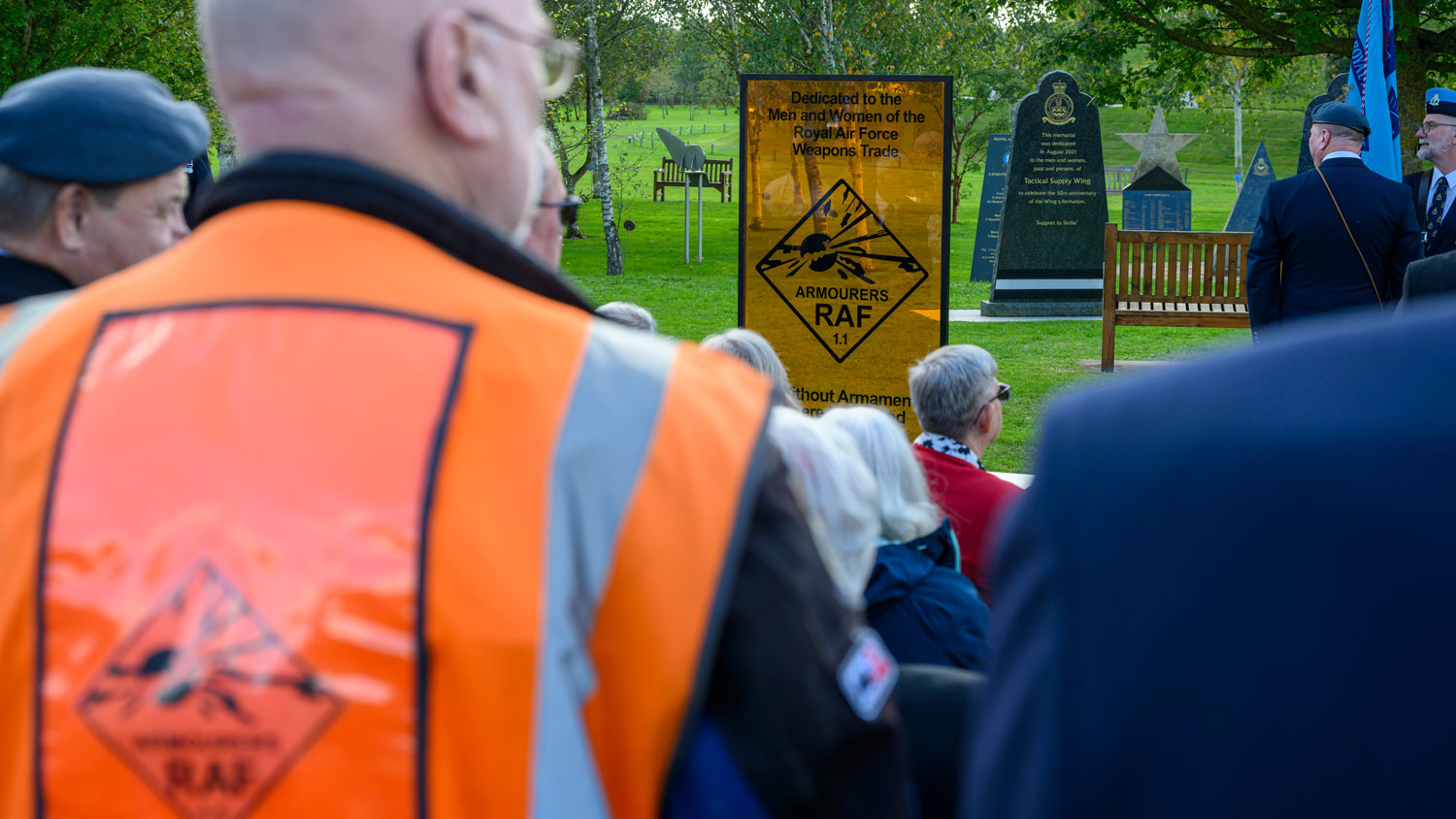 	191225 RAF armourers memorial at the National Memorial Arboretum CREDIT Michael Haygarth