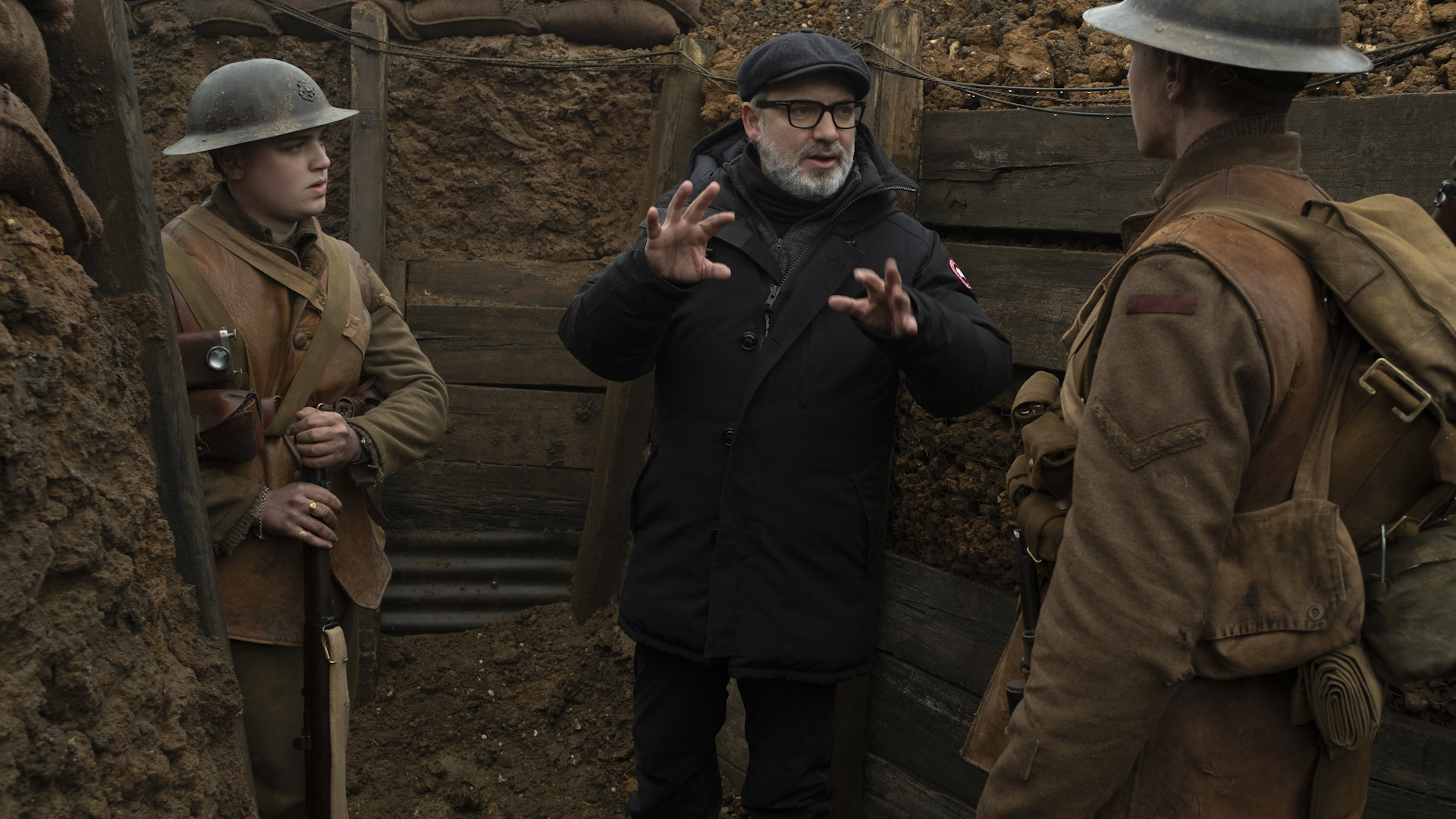 1917 director and actors 261119 CREDIT EONE.jpg