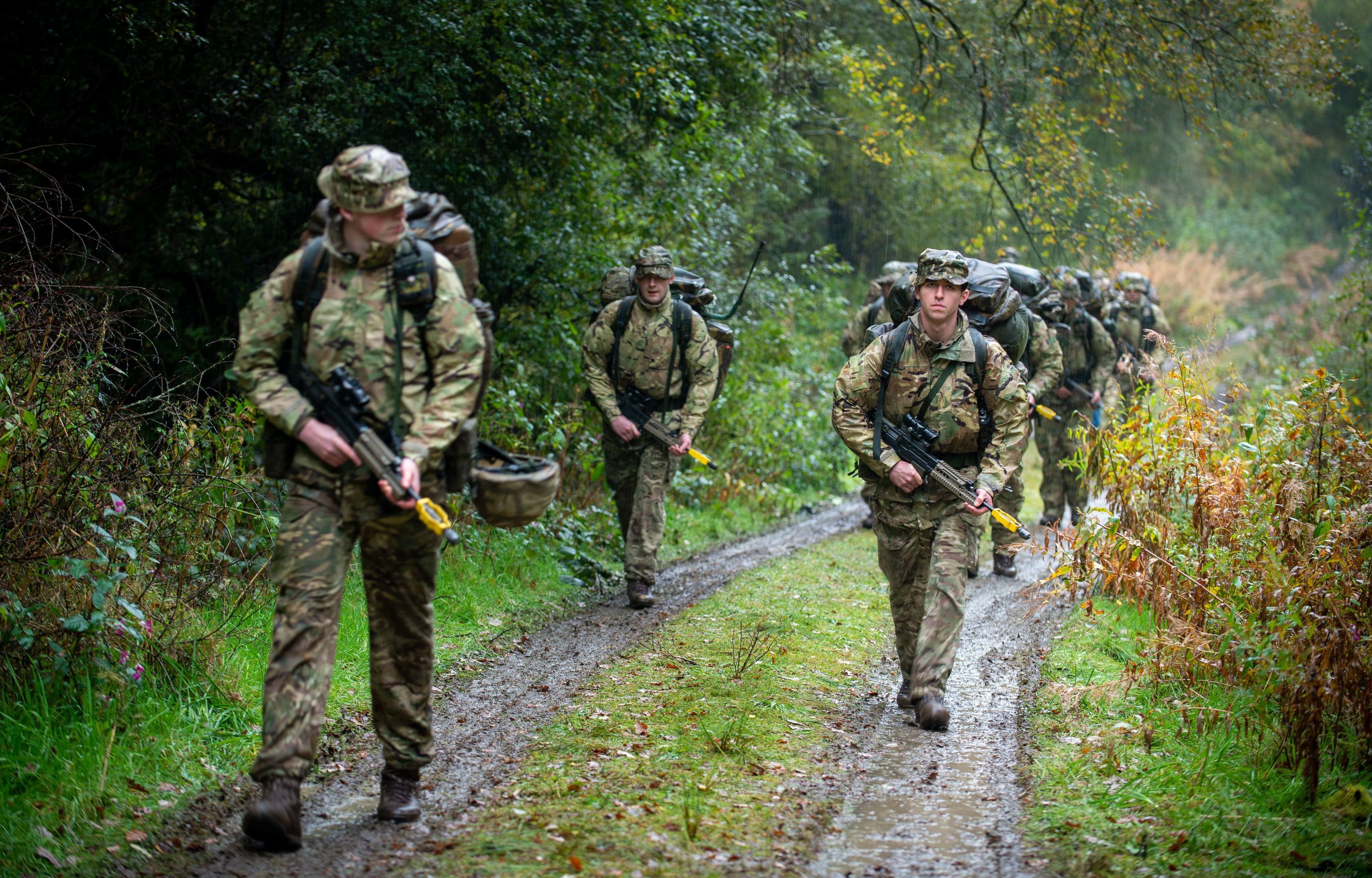 Troops on Exercise Cambrian Patrol in Wales (Picture: MOD).