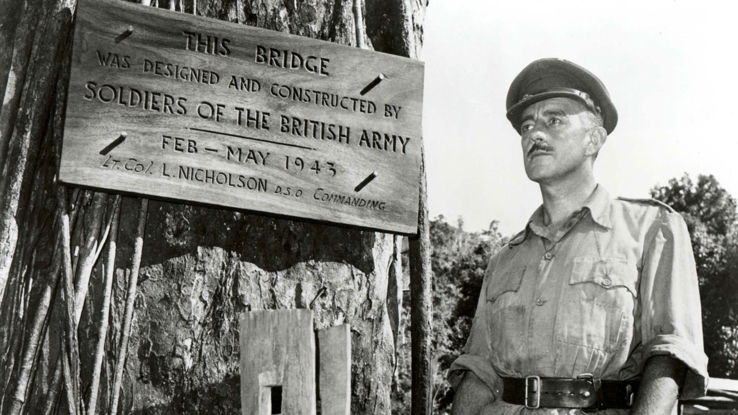 1957 Alec Guinness as character Lt Col Nicholson in the 1957 film The Bridge on the River Kwai NO REUSE Image ID BKACAT CREDIT Moviestore Collection Ltd