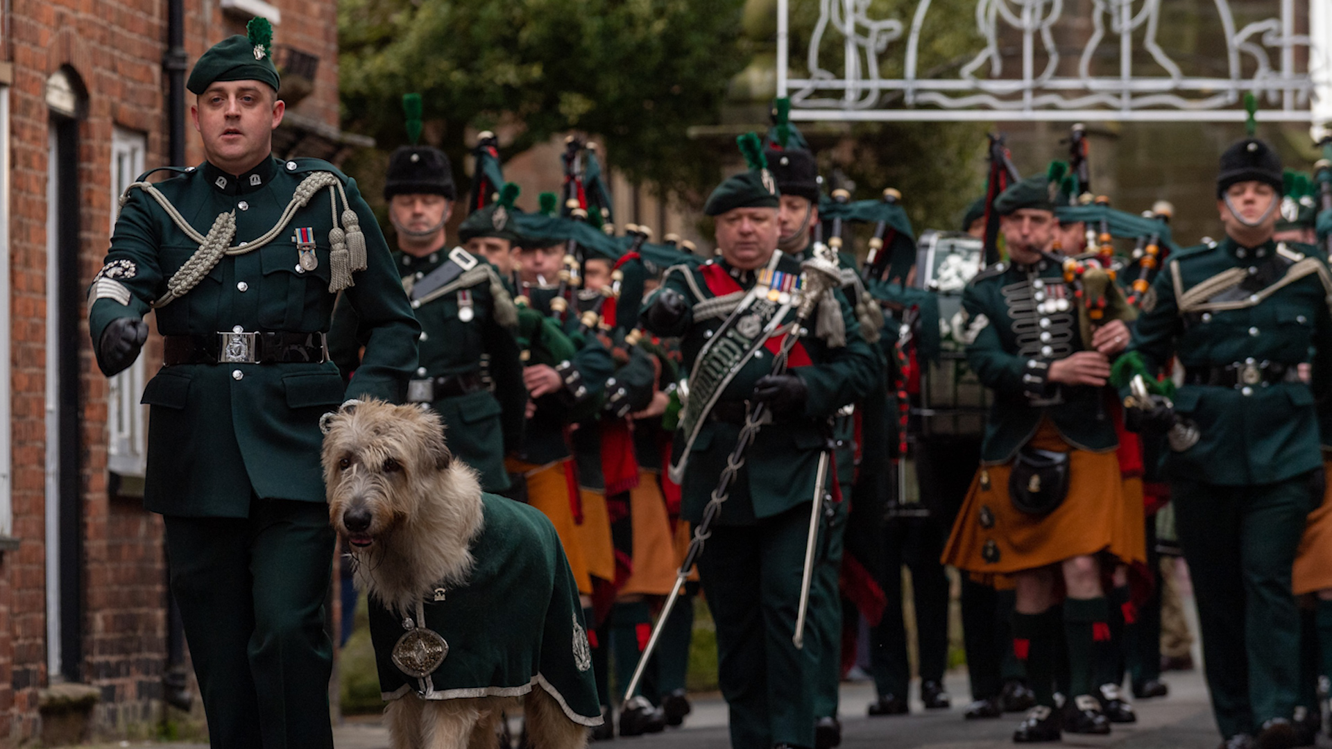 1st Battalion Royal Irish Regiment marches through Market Drayton upon return from Afghanistan (Picture: MOD).