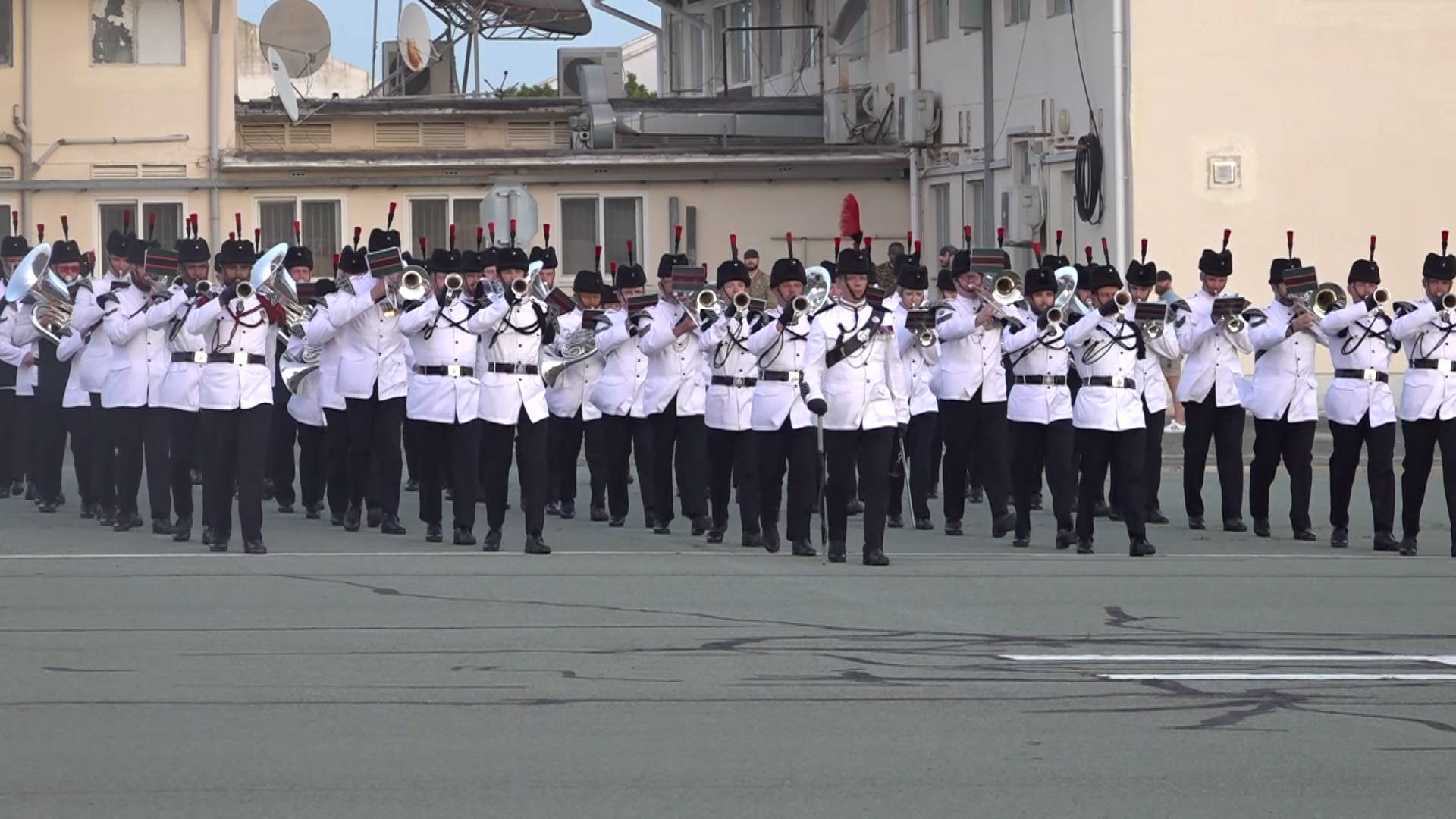 The 1st Battalion of the Princess of Wales' Royal Regiment play in Cyprus