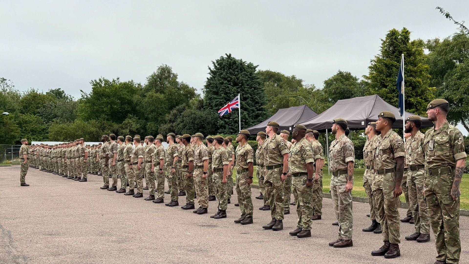 The Vikings are awarded their coronation medals.
