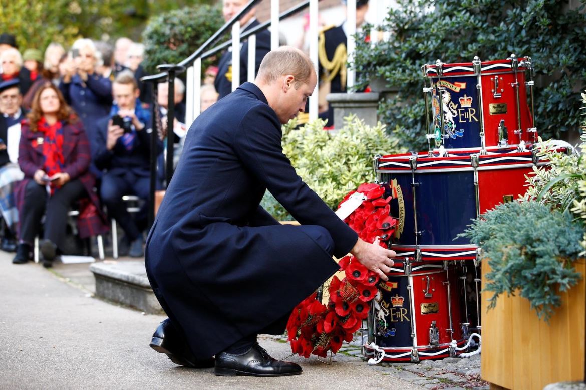 Prince William Lays Wreath For Submariners 041118 Credit Kensington Palace