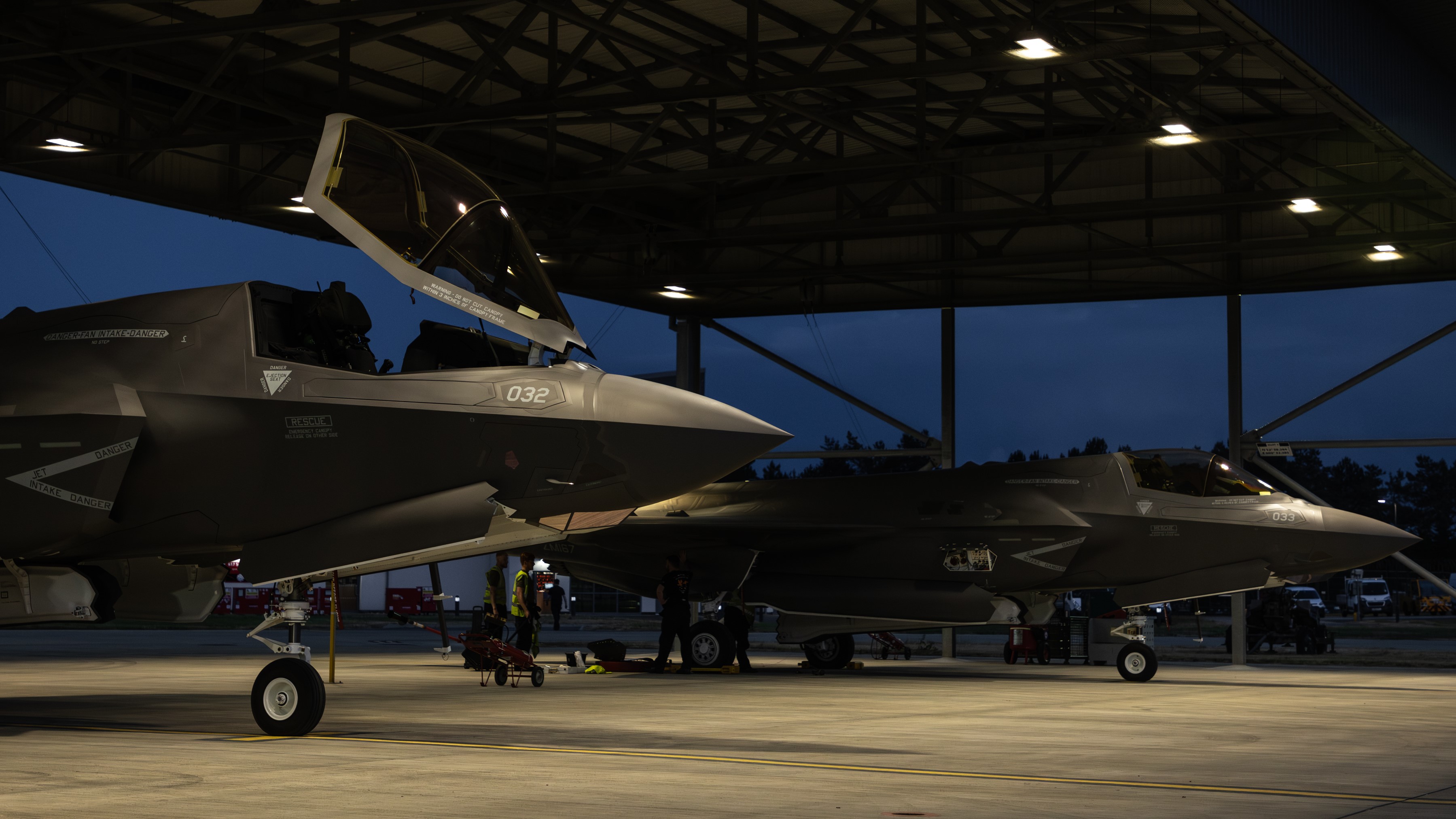 2 new Lightning (F-35B) stealth fighters arrived at RAF Marham from Fort Worth 23062023 CREDIT RAF