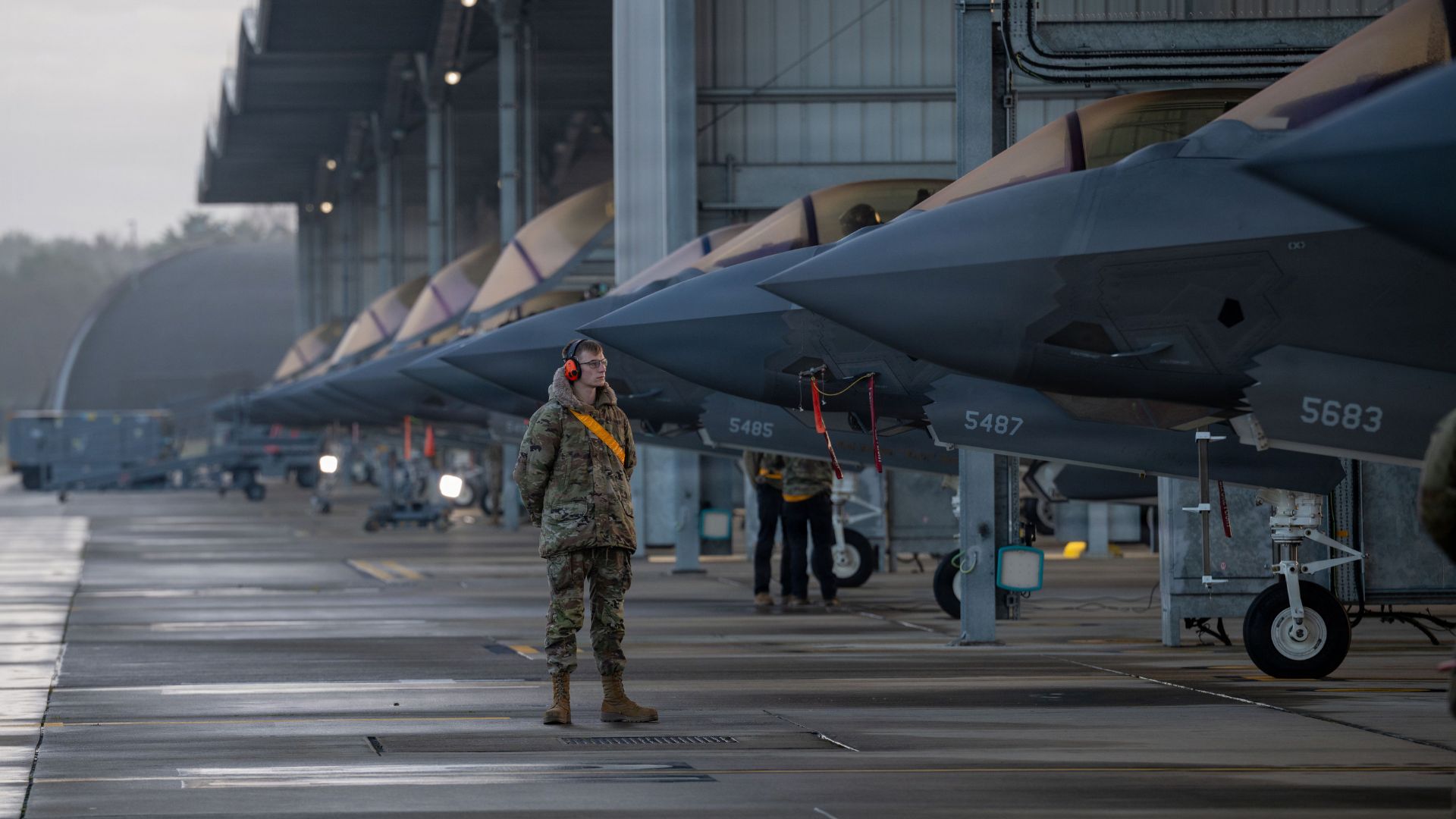 RAF Lakenheath hosts the US Lockheed Martin F-35 Lightning II, which are also operated by the RAF