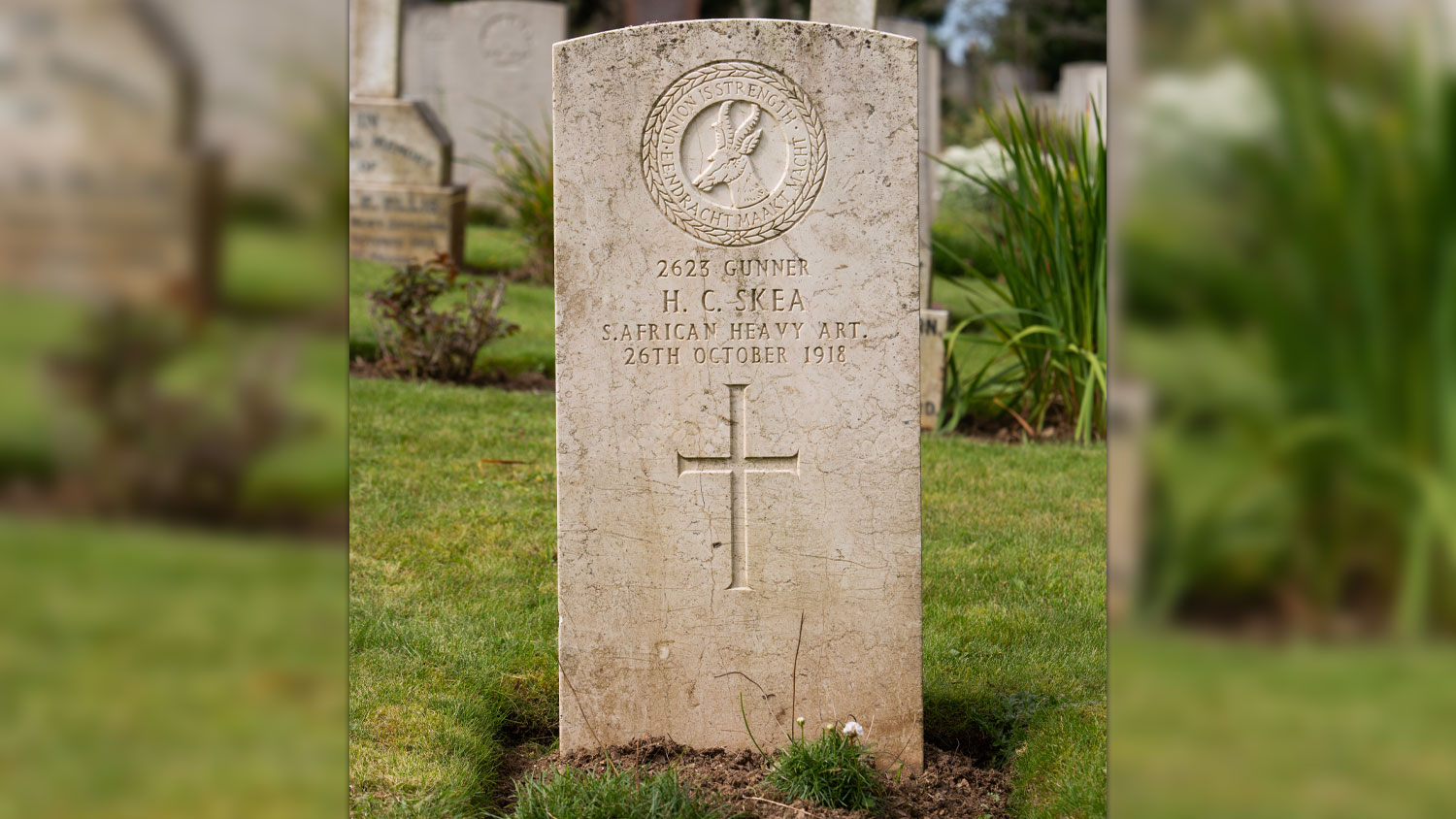 200326 a war grave looked after by the Commonwealth War Graves Commission at Efford Cemetery in Plymouth CREDIT Commonwealth War Graves Commission
