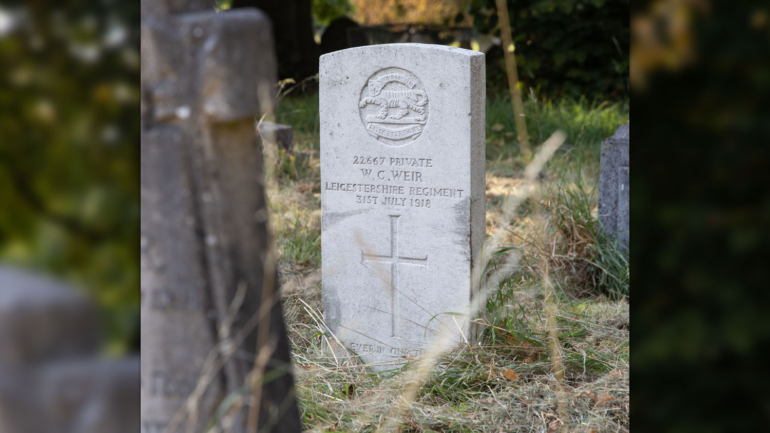 200326 a war grave looked after by the Commonwealth War Graves Commission at Welford Road Cemetery, Leicester CREDIT Commonwealth War Graves Commission