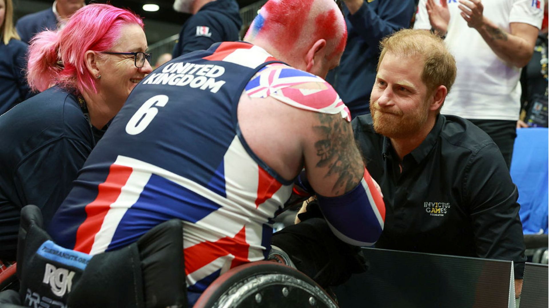 Prince Harry speaks to a competitor at last year's Invictus Games in Vancouver, Canada (Picture: MOD)