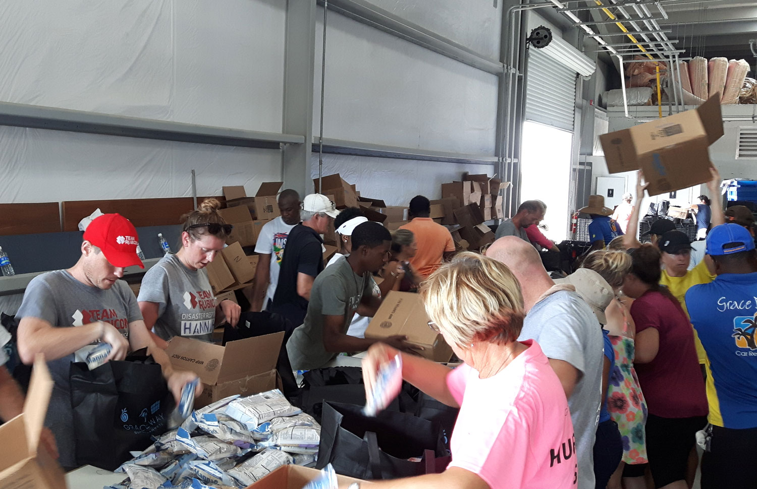 Team Rubicon UK Turks and Caicos Hurricane Irma Food Shipment 19 September 2017