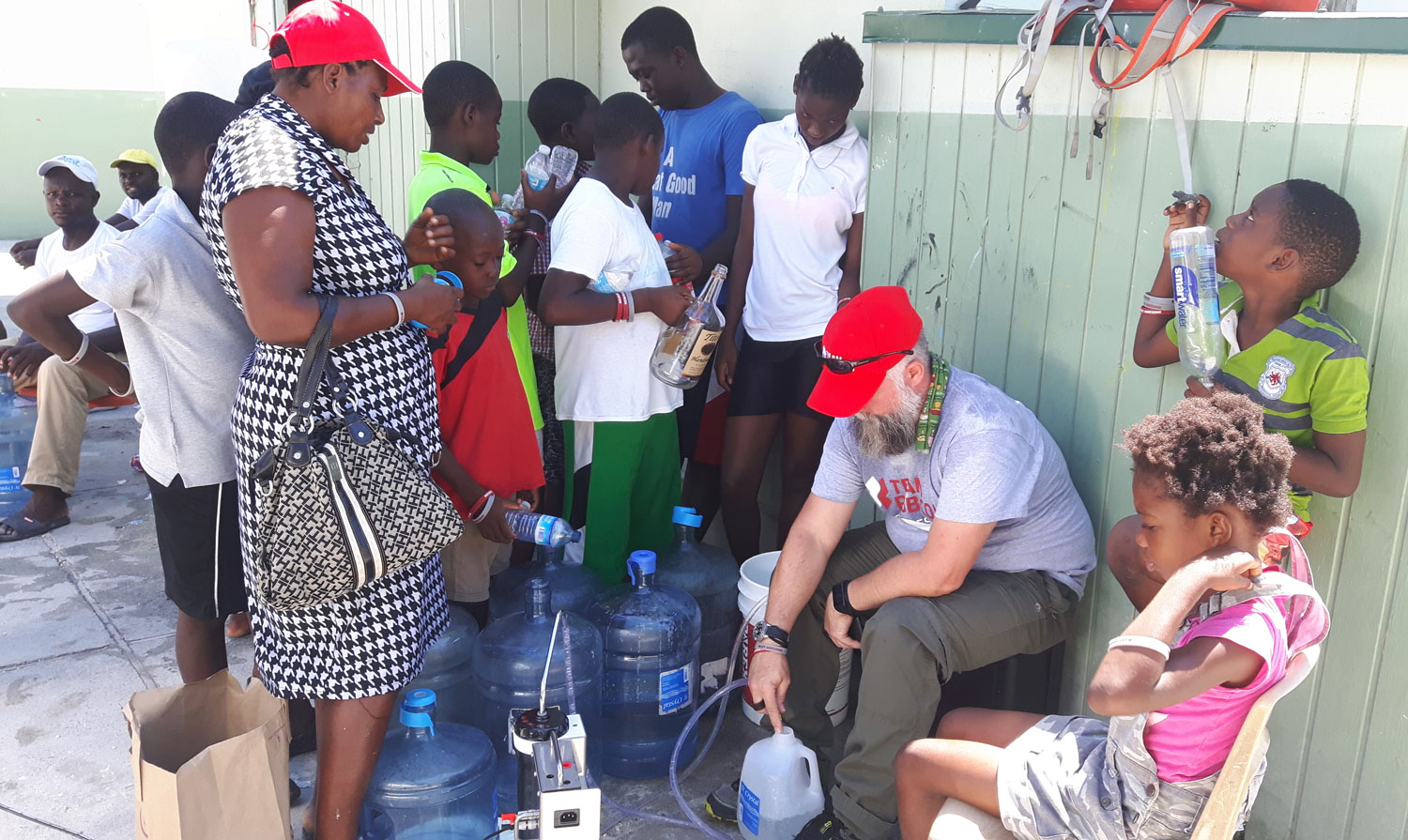 Team Rubicon UK Turks and Caicos Hurricane Irma Water Purifier 19 September 2017