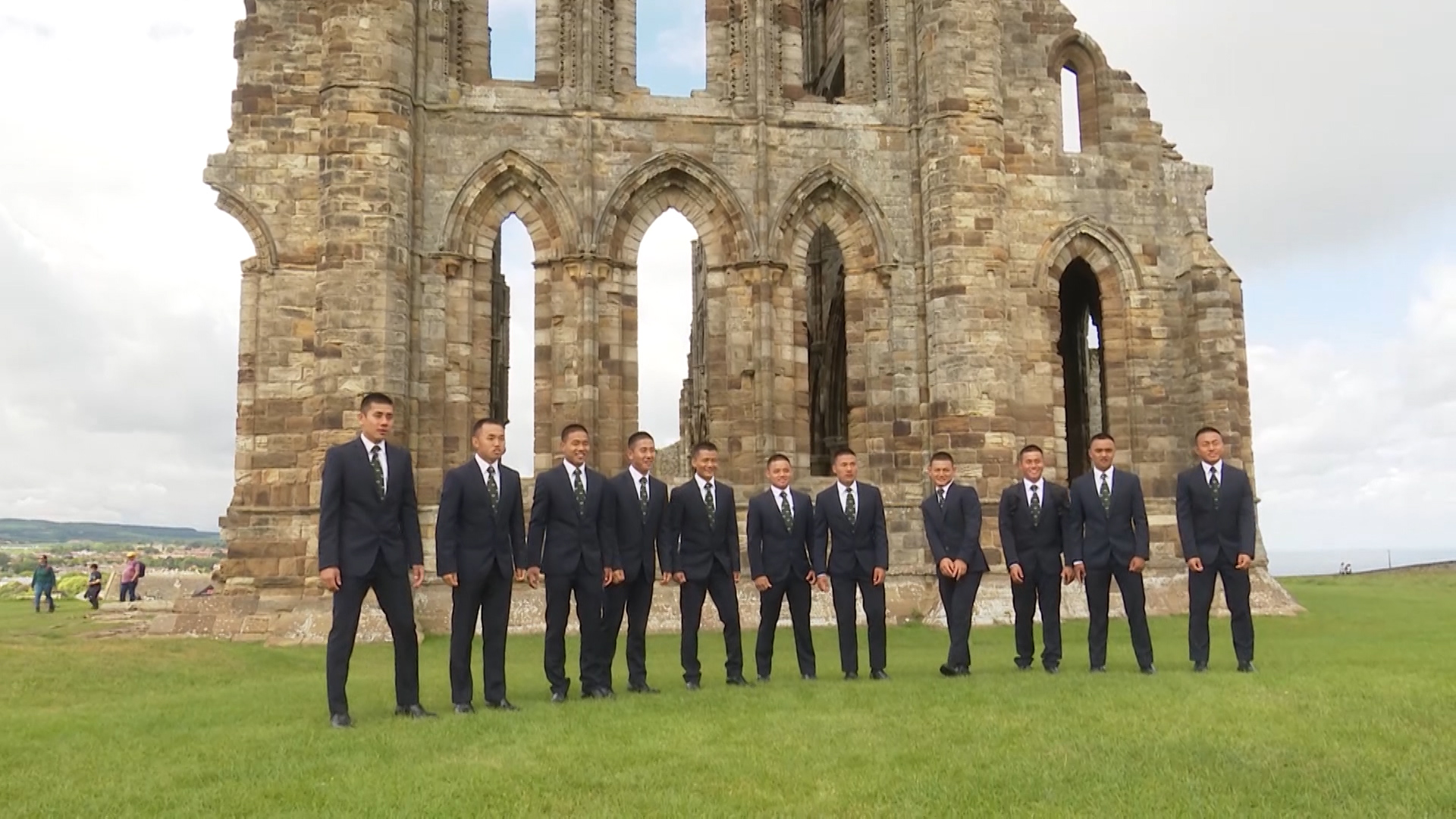 The recruits also visited the high street and Whitby Abbey. 