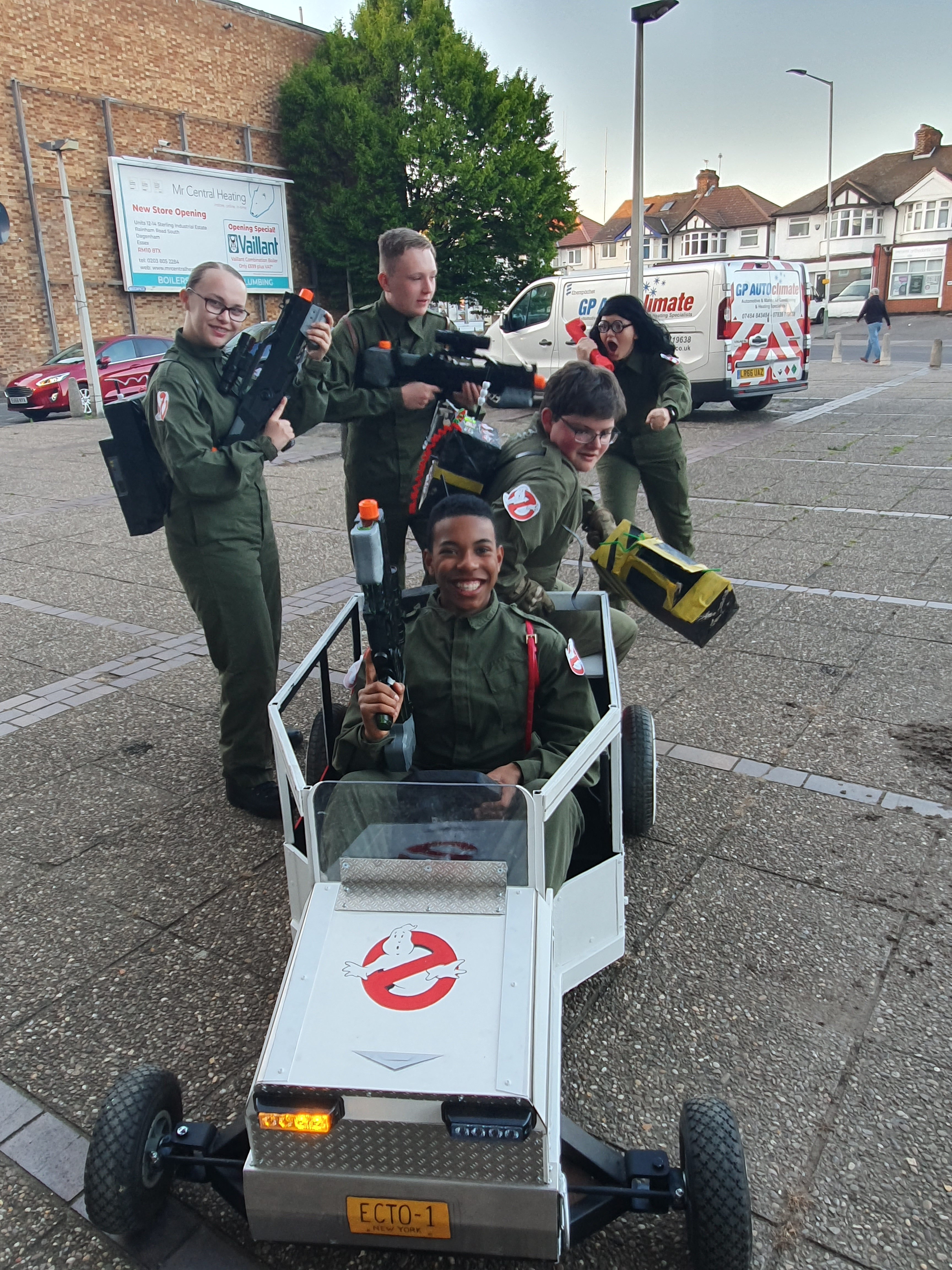 Movie Machine competition winning cadets. 